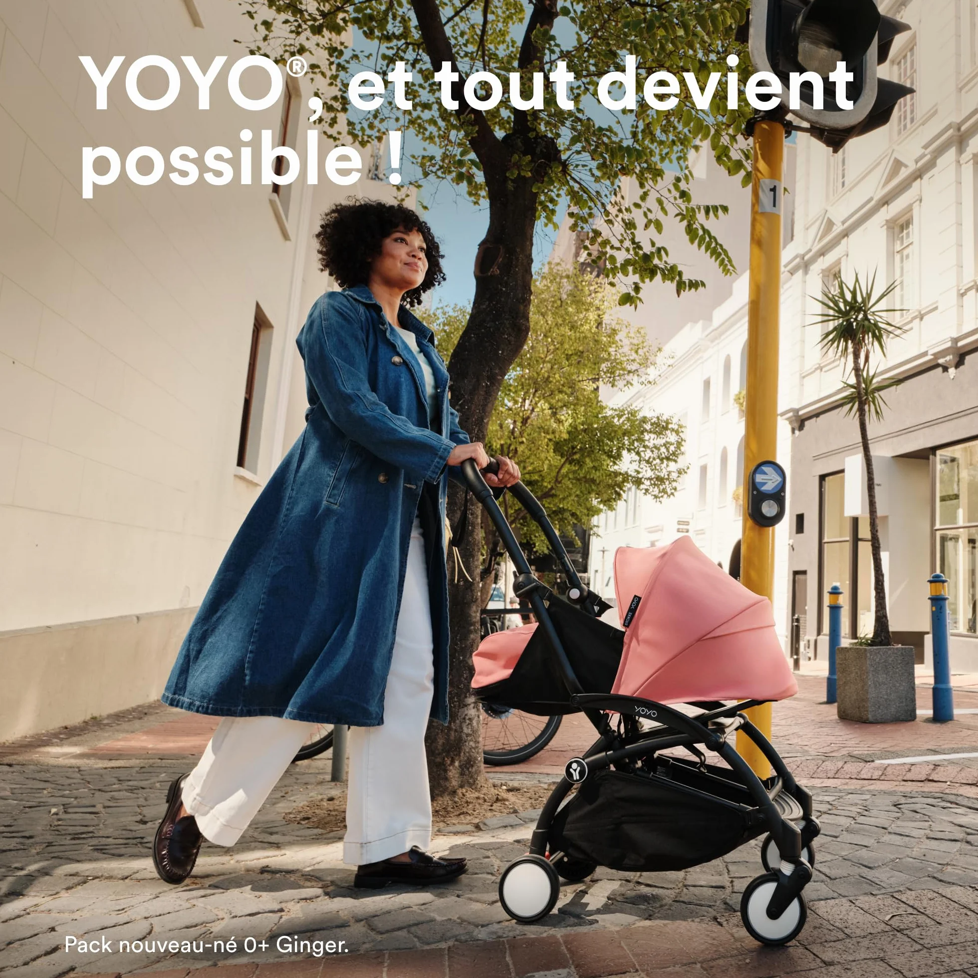 Stokke YOYO3 Poussette avec Pack Nouveau-né et Pack Couleur 6+ (Aqua) Cadre Noir