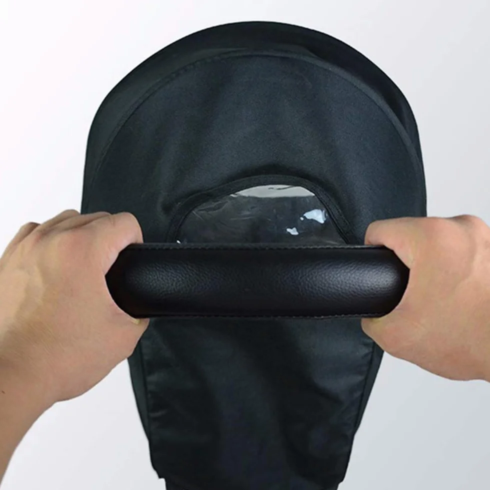 SeedFuture Bébé Protège-mains Cuir Pu Noir pour Poussette Babyzen Yoyo Yoya, Poignée Accoudoir