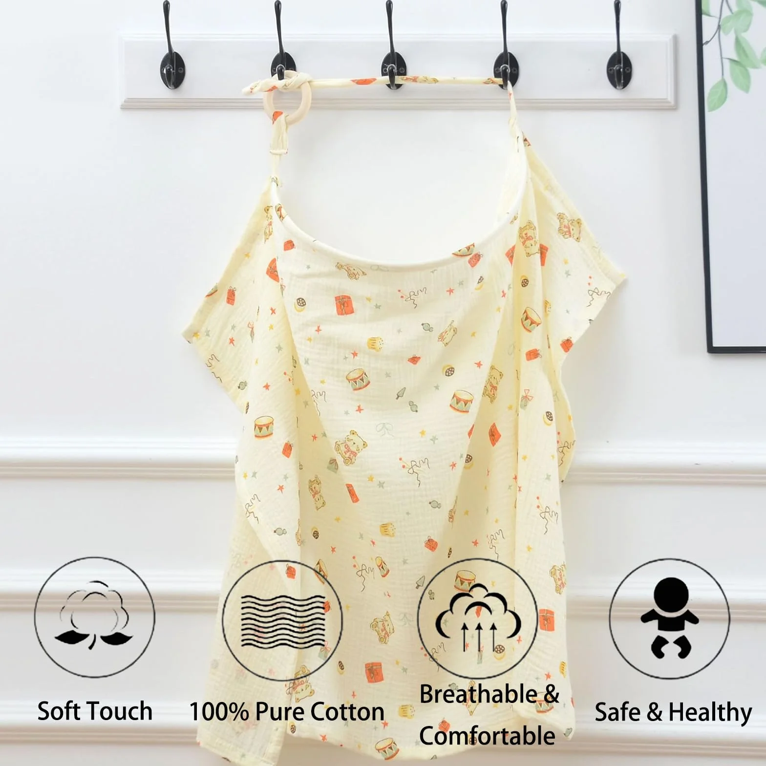Cache Allaitement Coton Respirant 360° Bébé Bouclier Intimité
