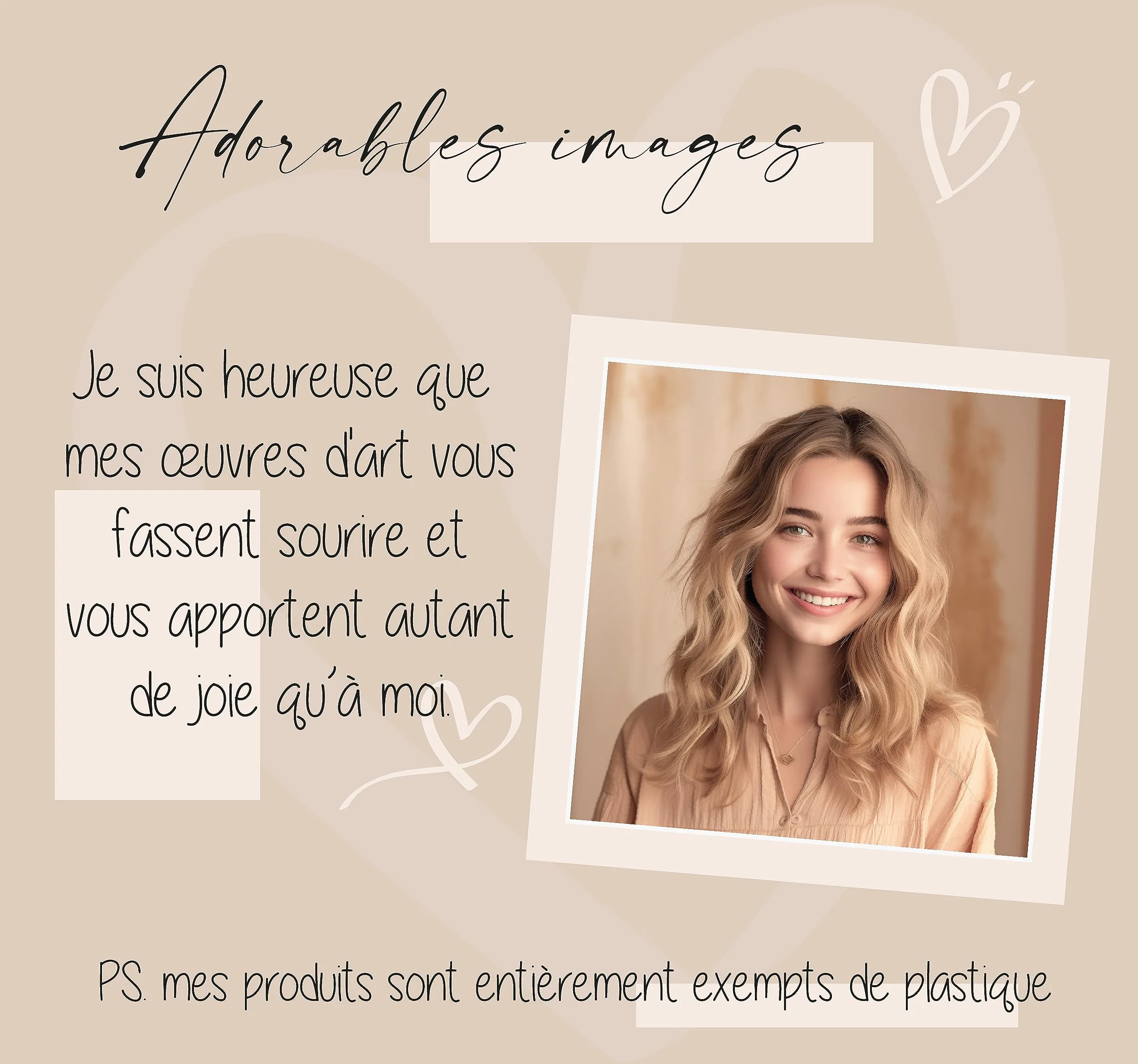 LAVEMA Affiche chambre bébé animaux beige A4 sans cadre décoration pour enfants