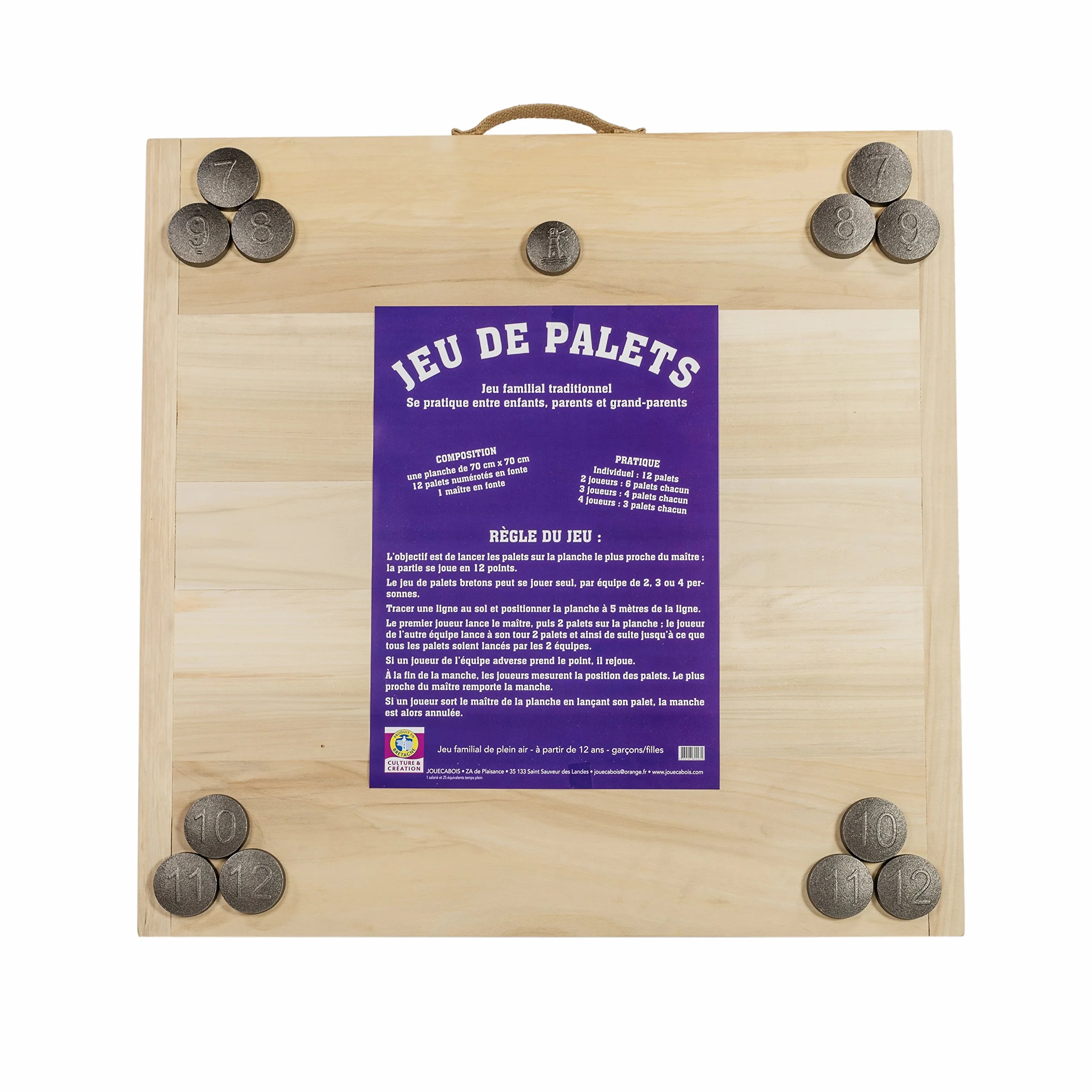 Jeu de Palet Breton Complet Violet