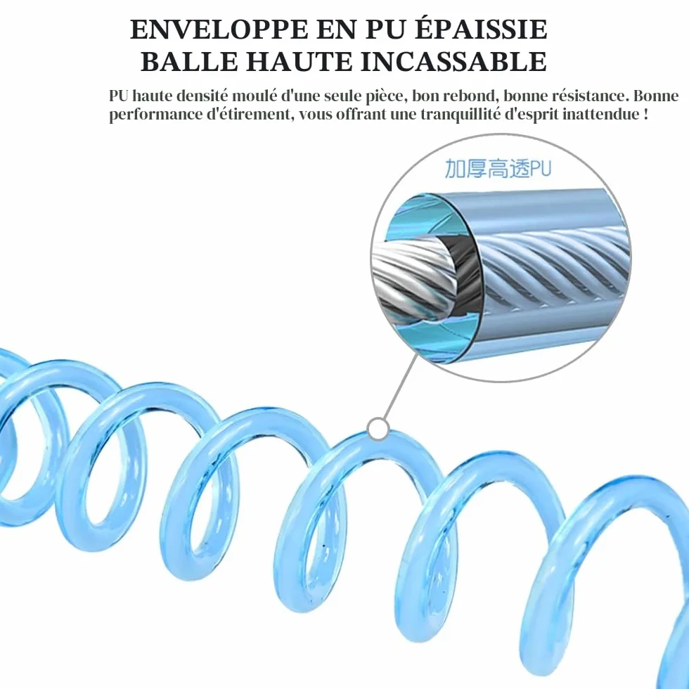 Harnais Enfant 2M avec Laisse Poignet 360° Rotation Sécurité Bébé Voyage