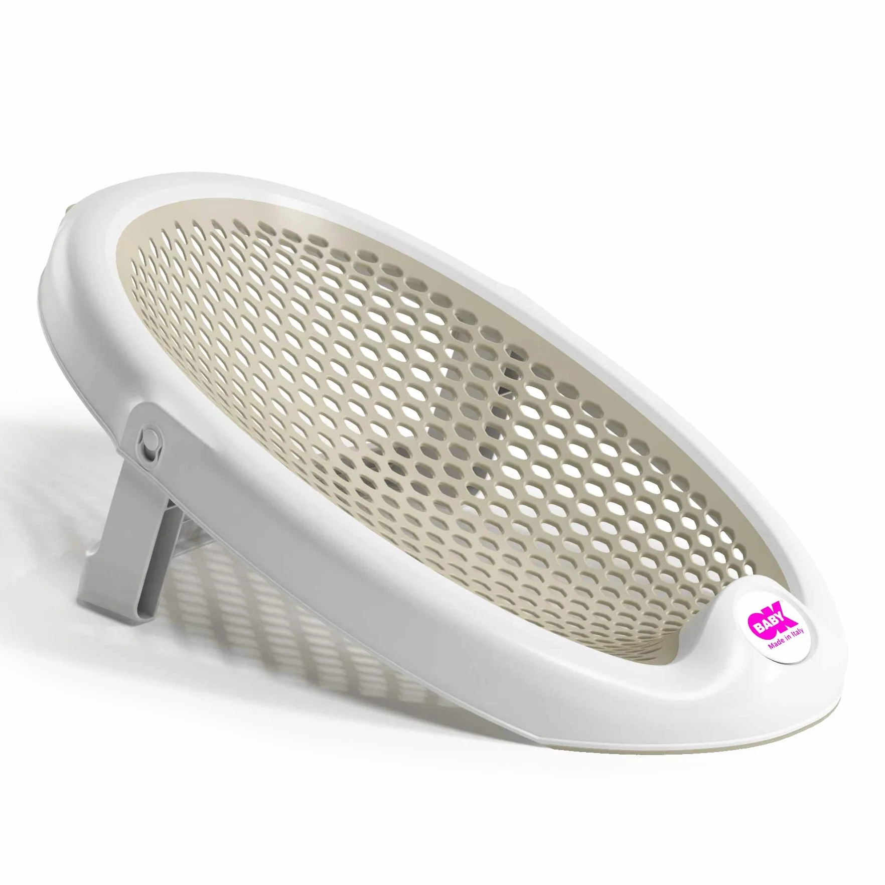 OKBABY Jelly Transat de Bain Pliant pour Nouveaux-nés 0-8 Mois Gris