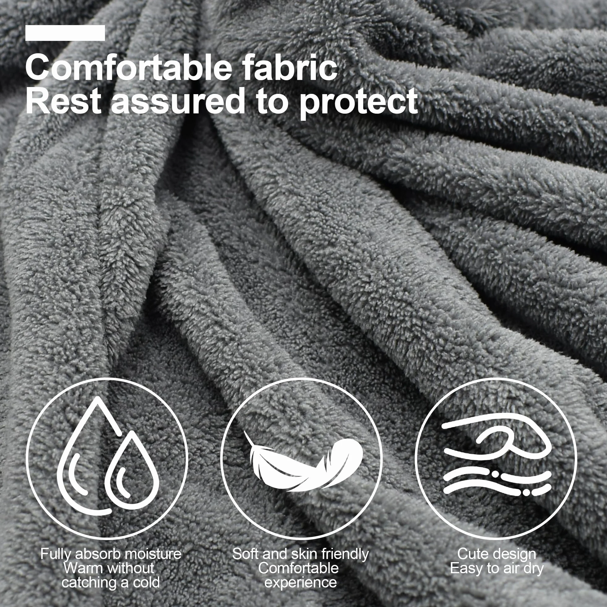 Cape et Serviette de Bain Bébé 80x80cm Sortie de Bain Naissance Cadeau Fille