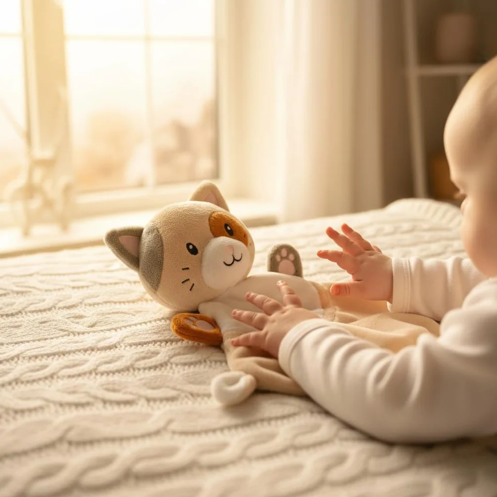 Les Charly Le Chat 30 cm Doudou Brodé Prénom Cadeau Naissance Bébé