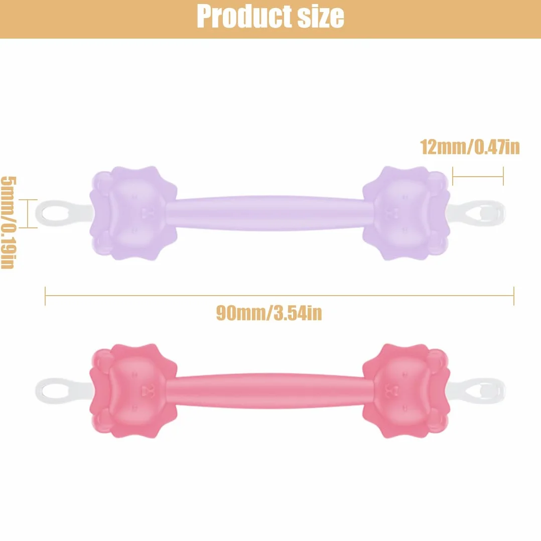Gadget cure nez bébé 2pcs nettoyage nasales réutilisable cérumen Rose/Violet