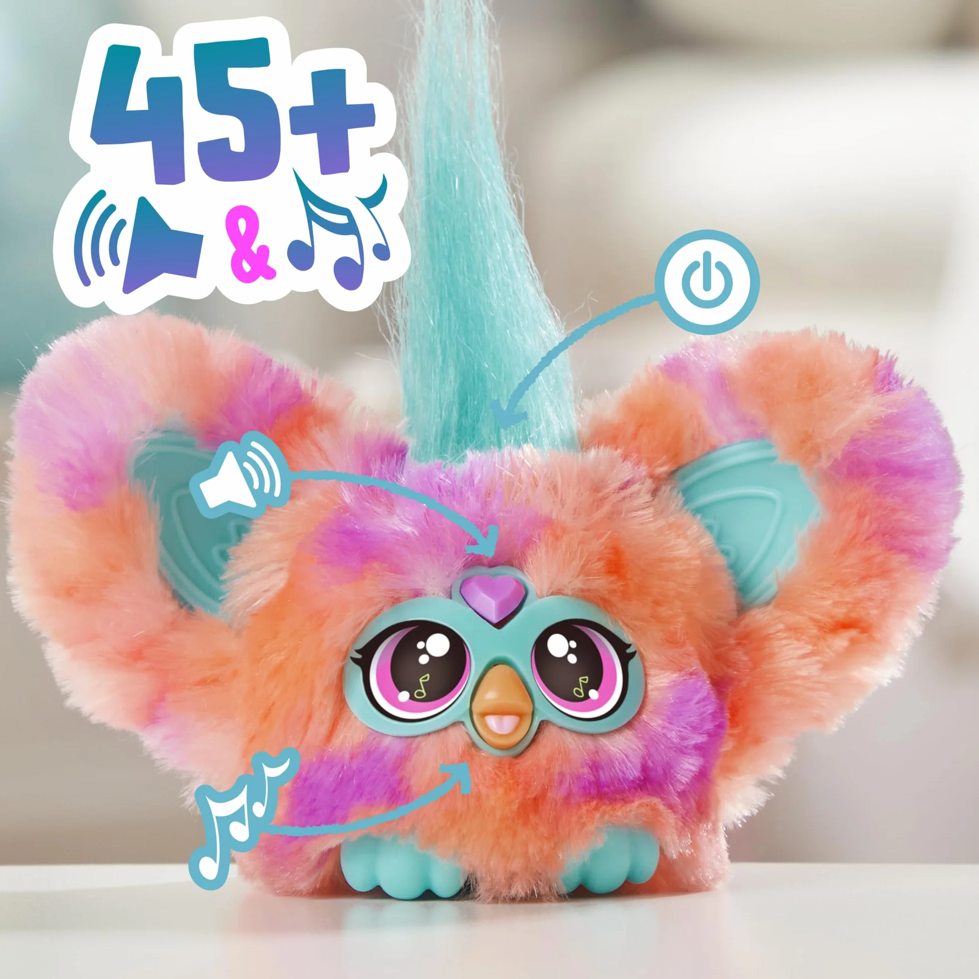 Furby Furblets Ree-Mix Mini Peluche électronique Corail
