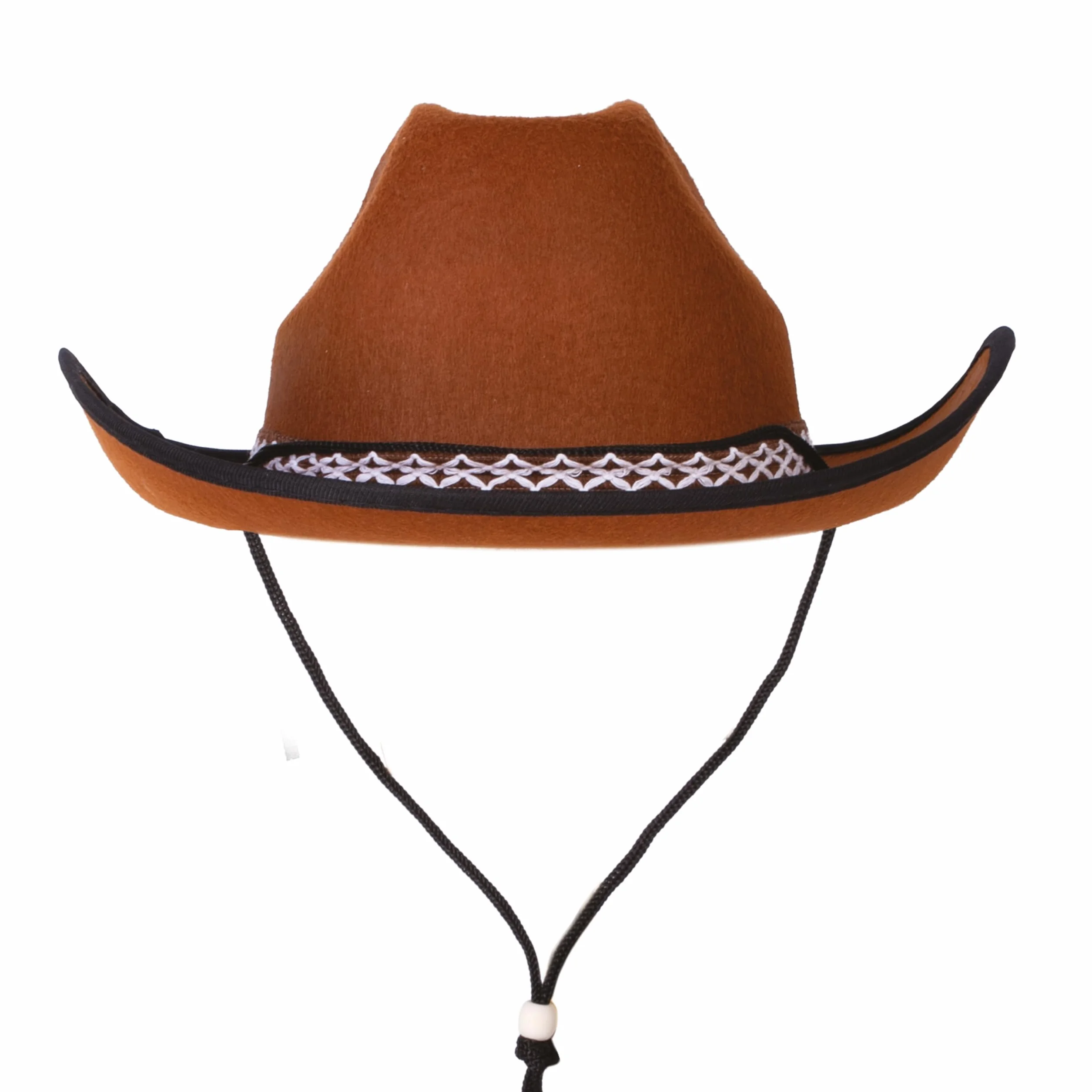 Chapeau Feutre Cowboy Enfant P'TIT CLOWN Accessoire Déguisement Western Marron