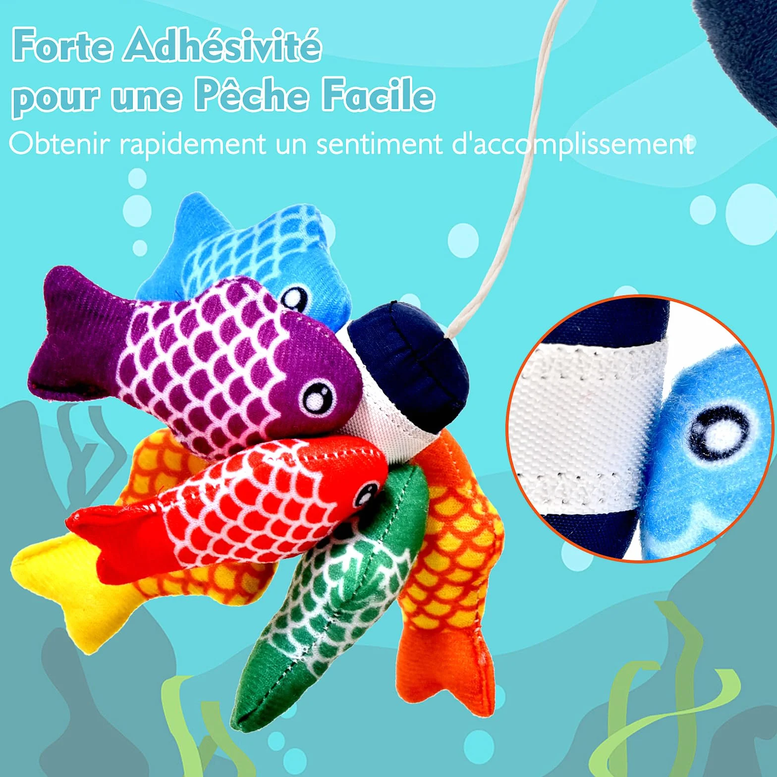 Jouet Bebe 1 an Montessori Peche a la Ligne Jeux Educatif Enfant 6-18 Mois Cadeau Fille Garcon 1-3 Ans