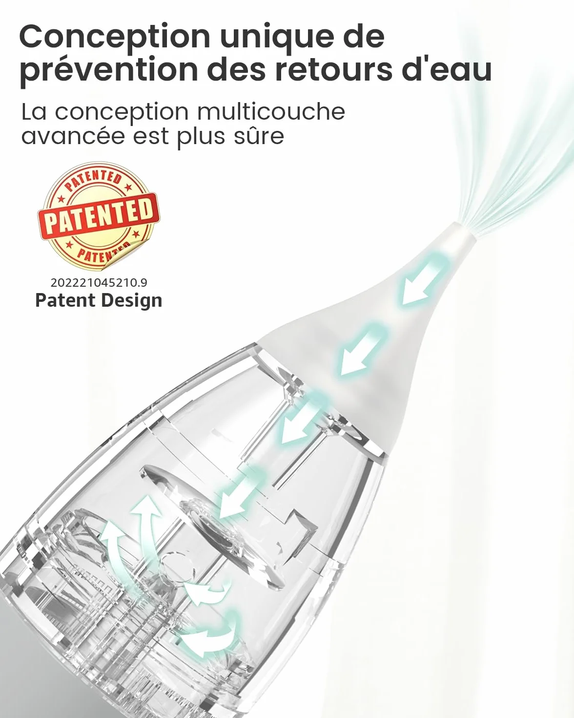 GROWNSY Aspirateur Nasal Bébé Électrique, Forte Aspiration, 3 Niveaux, Rechargeable USB, pour Nouveau-nés