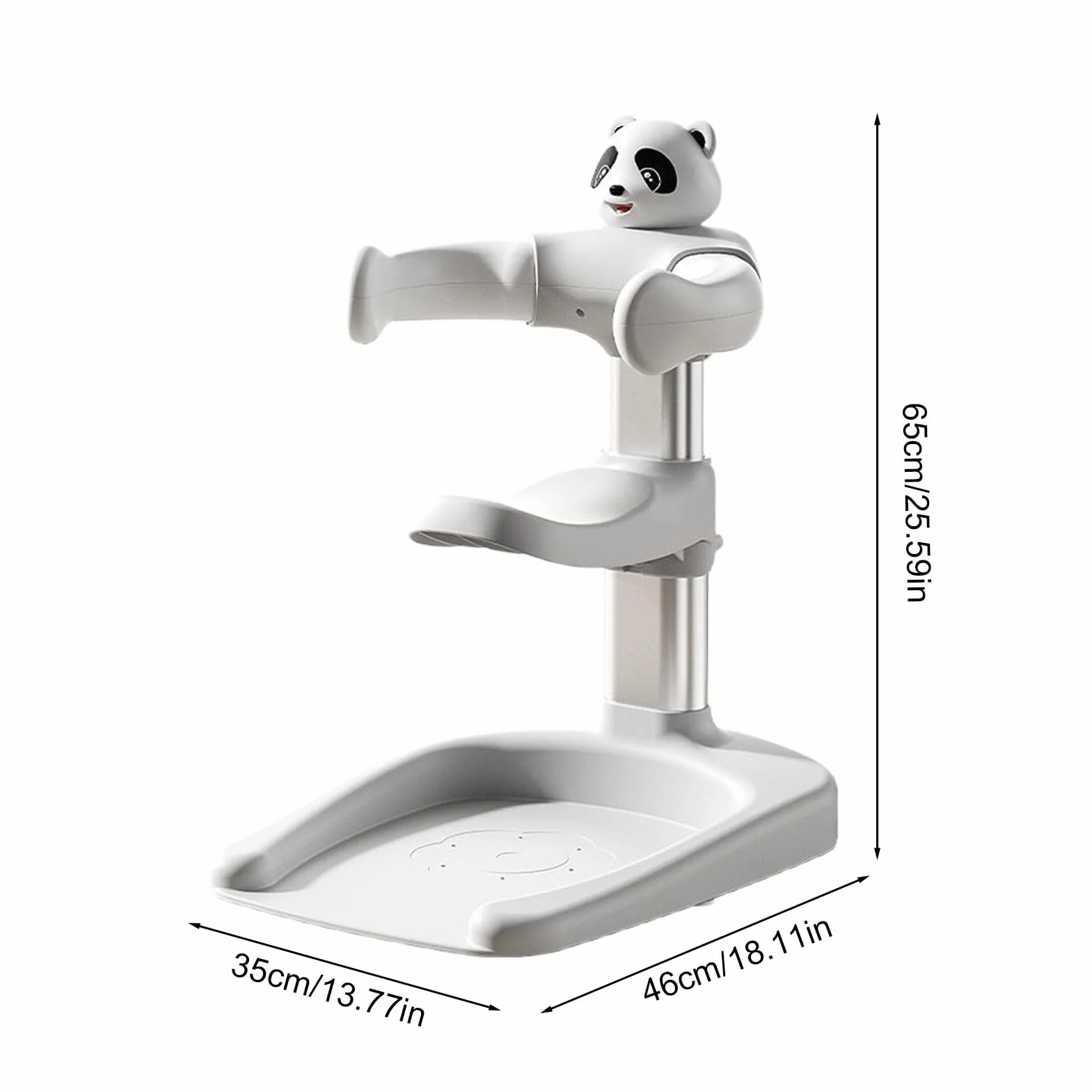 Support De Bain Debout Pour Bébé Réglable Pliable Anti-Dérapant 0-36 Mois