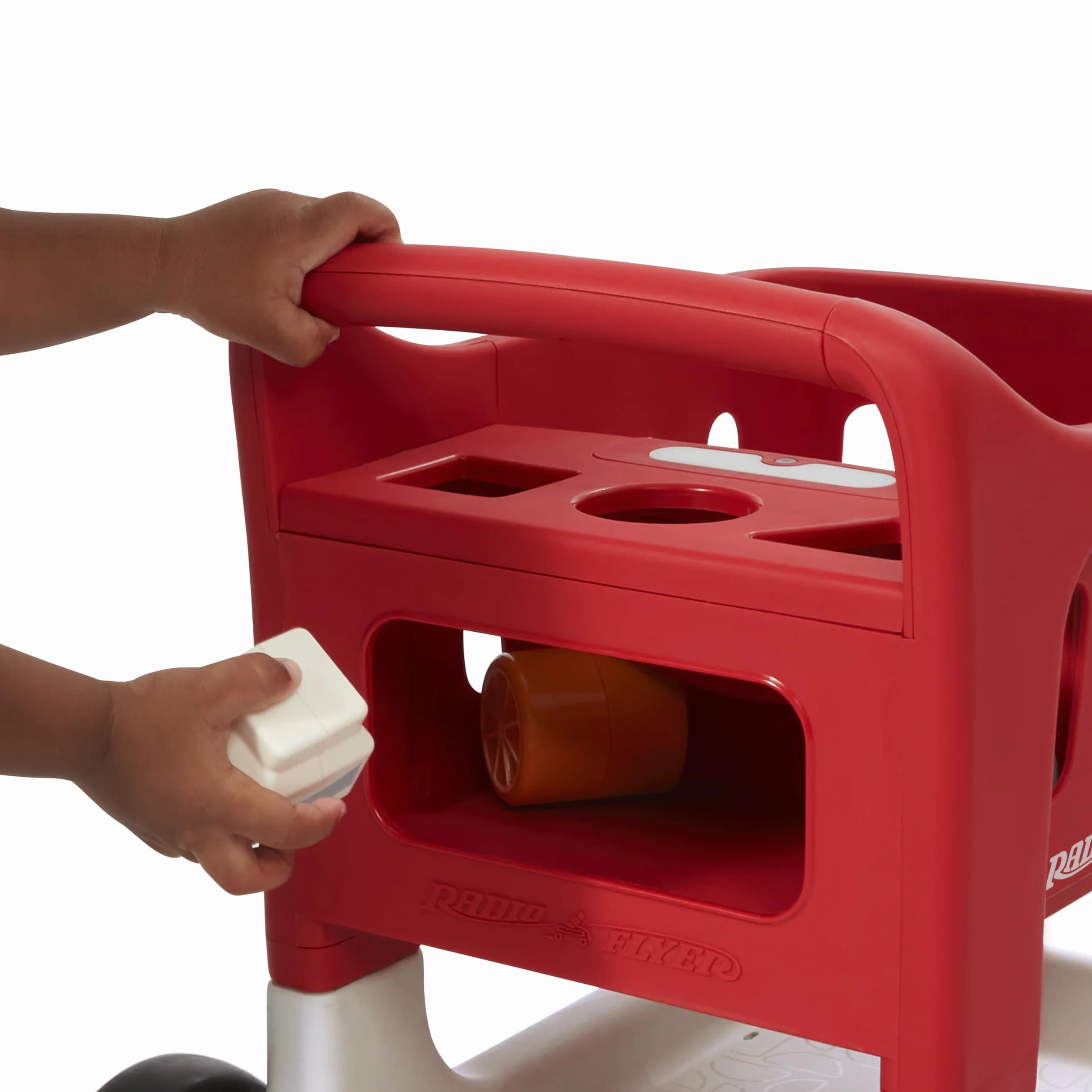 Radio Flyer Scan & Sort Caddie Chariot de Marche Rouge avec Lumières et Sons pour Tout-Petits