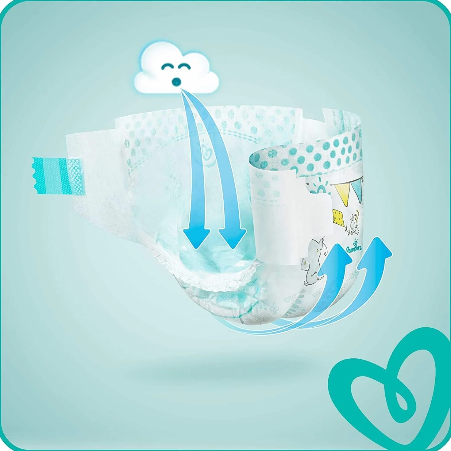 Pampers Baby Dry Taille 8 Couches 110 szt. 17 kg