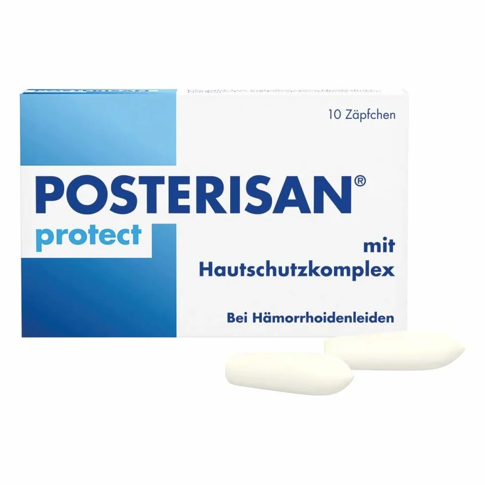Posterisan protect Zäpfchen bei Hämorrhoidenleiden, 10 Suppositoires
