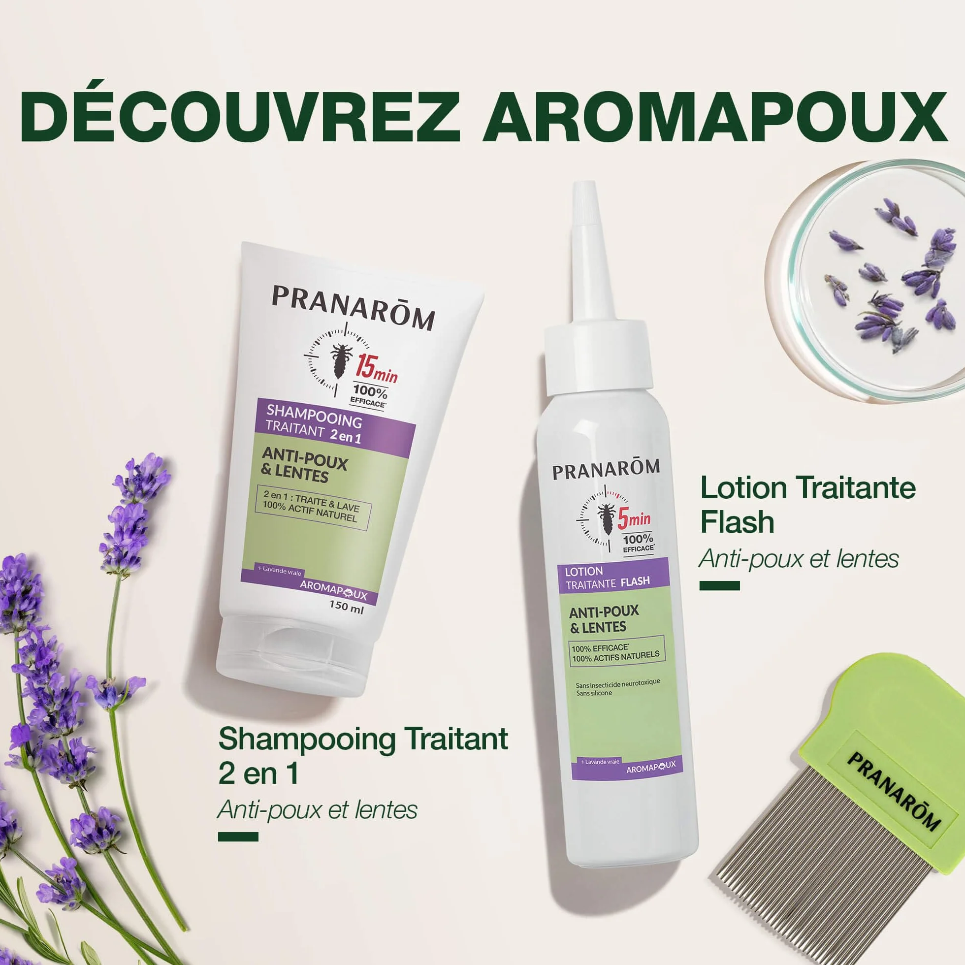 Pranarôm Aromapoux Shampooing traitant 2 en 1