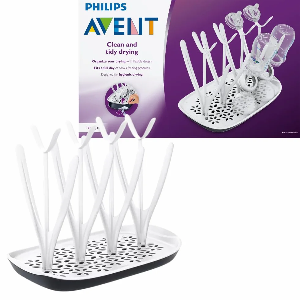Philips Avent Egouttoir Design 8 Biberons Noir Blanc SCF149/00