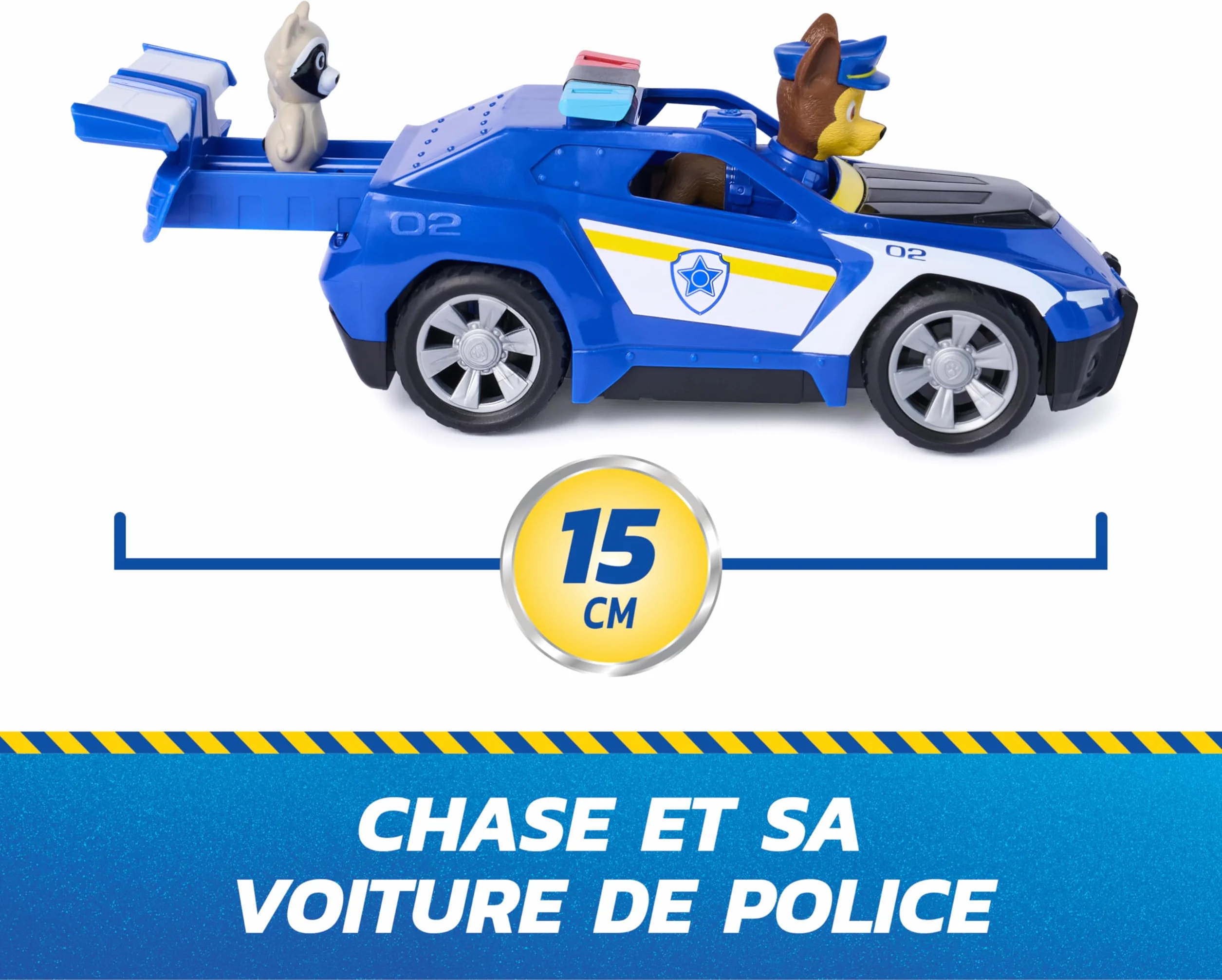 Paw Patrol Pat Patrouille Chase Search & Rescue Mission Détectives Voiture Figurine À Collectionner Jouet Enfant 3 Ans