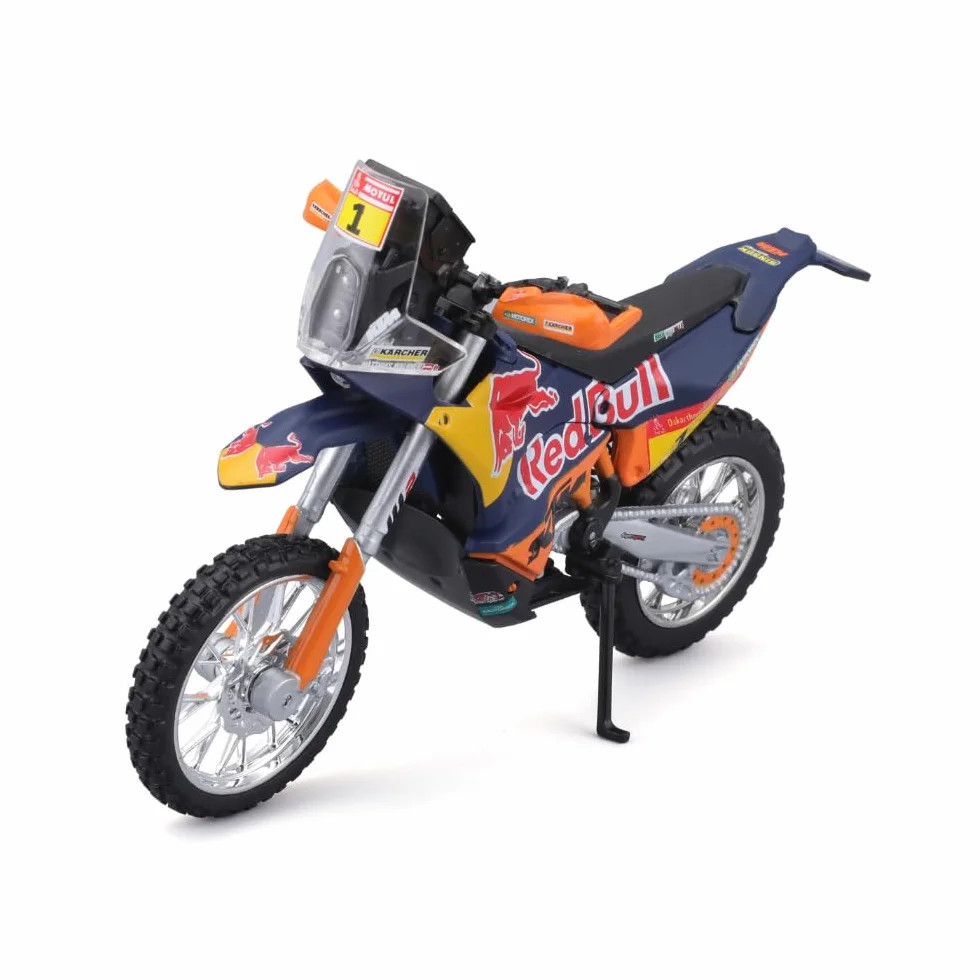 Bburago 51072 KTM 450 Rallye 1/18 Modèle Moulé sous Pression Factory Racing Team