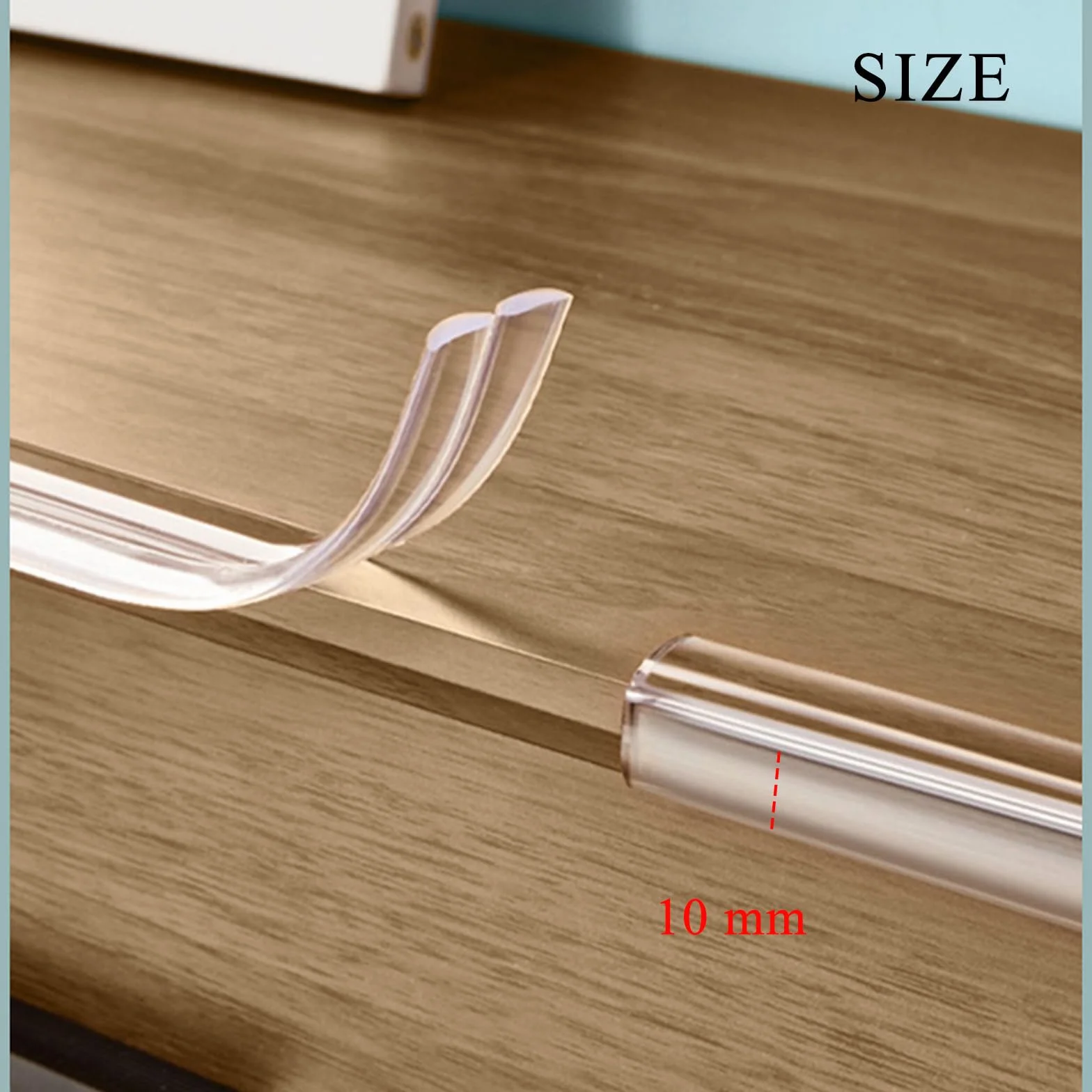 Protection Coin de Table Bébé 6/4/2 Mètres PVC Transparent Pré-adhésif Protecteur Bords Meubles