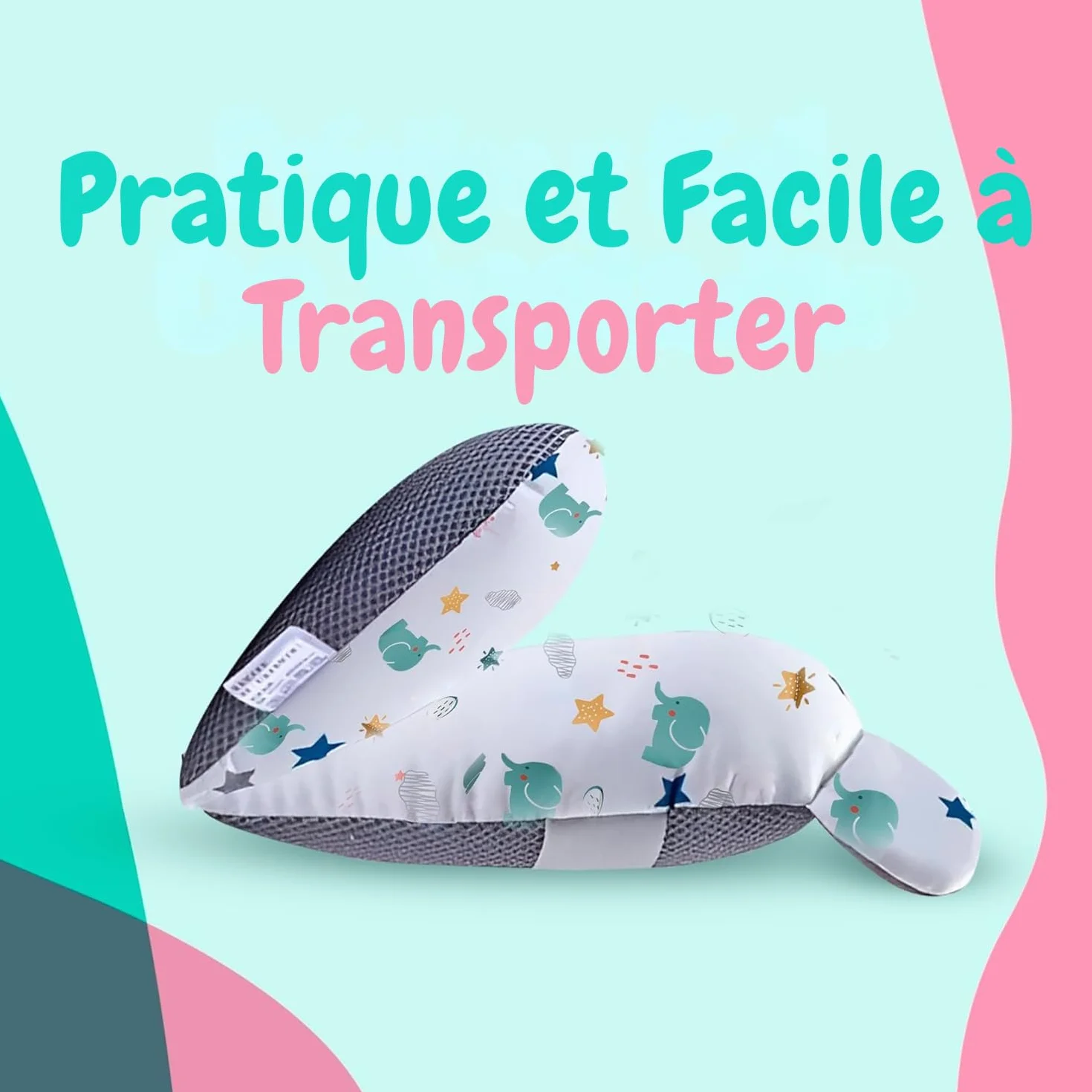 Coussin de Bain Bébé Universel avec Pichet - Réducteur Baignoire Antidérapant Matelas Doux (Blanc)