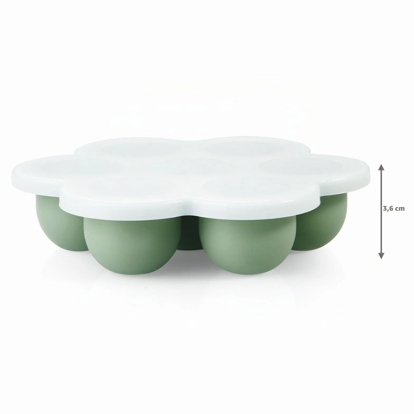 PandaEar Lot de 3 Plateaux de Congélation pour Aliments pour Bébés avec Couvercles en Silicone