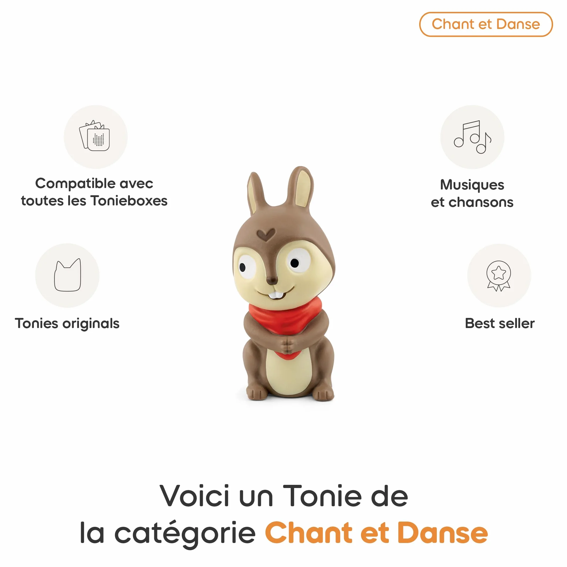 tonies Figurine Mes comptines de la Maternelle Personnage avec chansons pour conteuse Toniebox Enfants 1 Ans et Plus