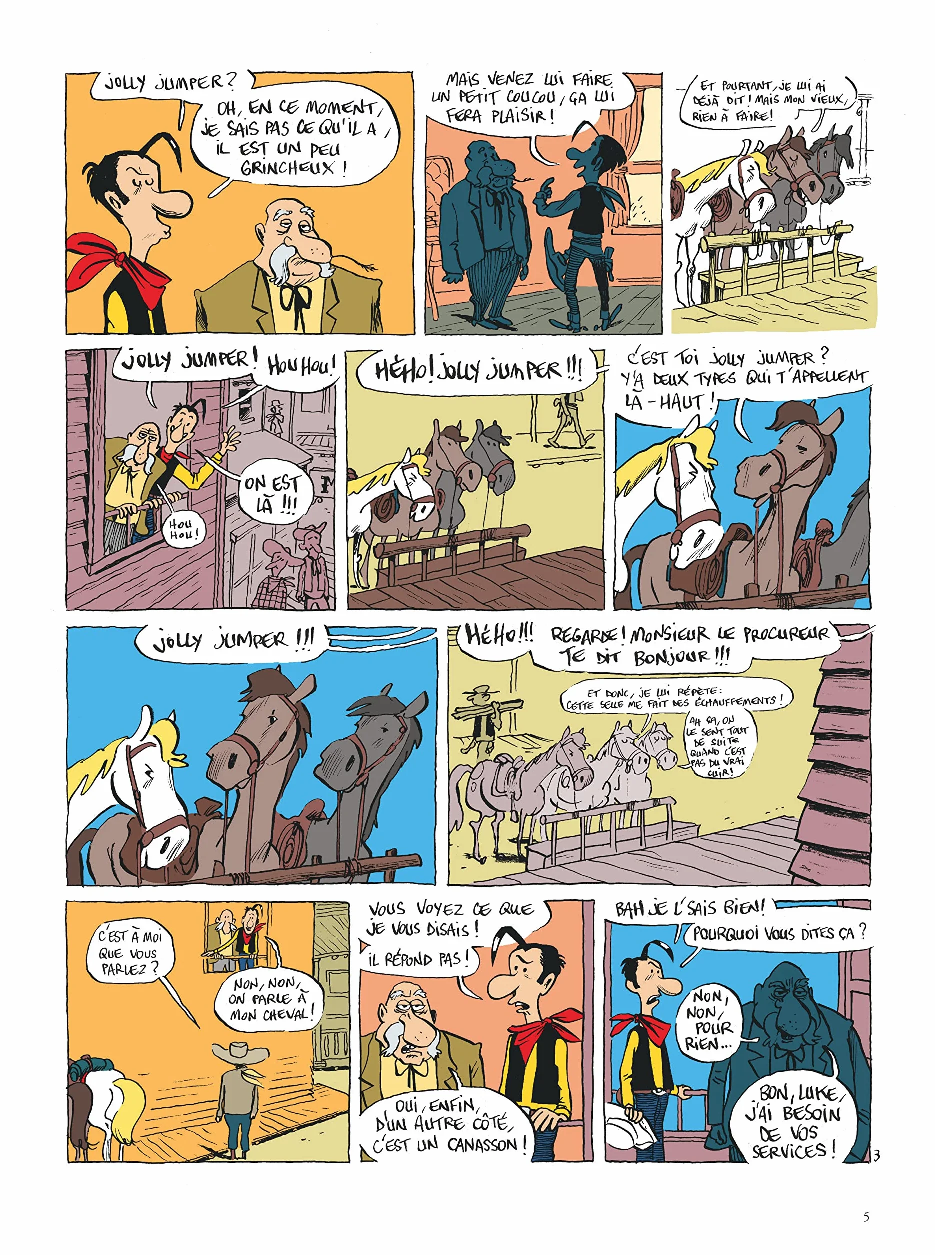 Un Hommage à Lucky Luke par Jolly Jumper ne répond plus