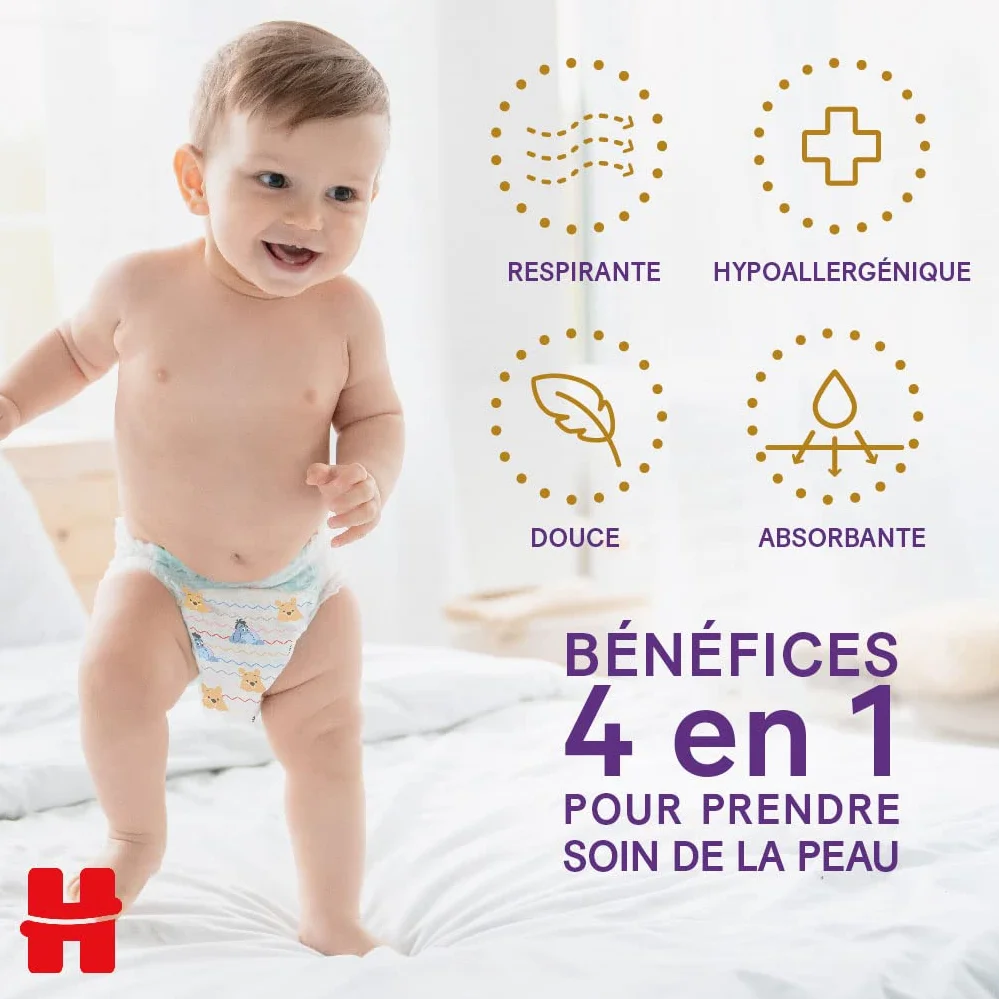 HUGGIES Extra Care Culottes Taille 5 (12/17kg) Pack de 96 couches-culottes hypoallergénique