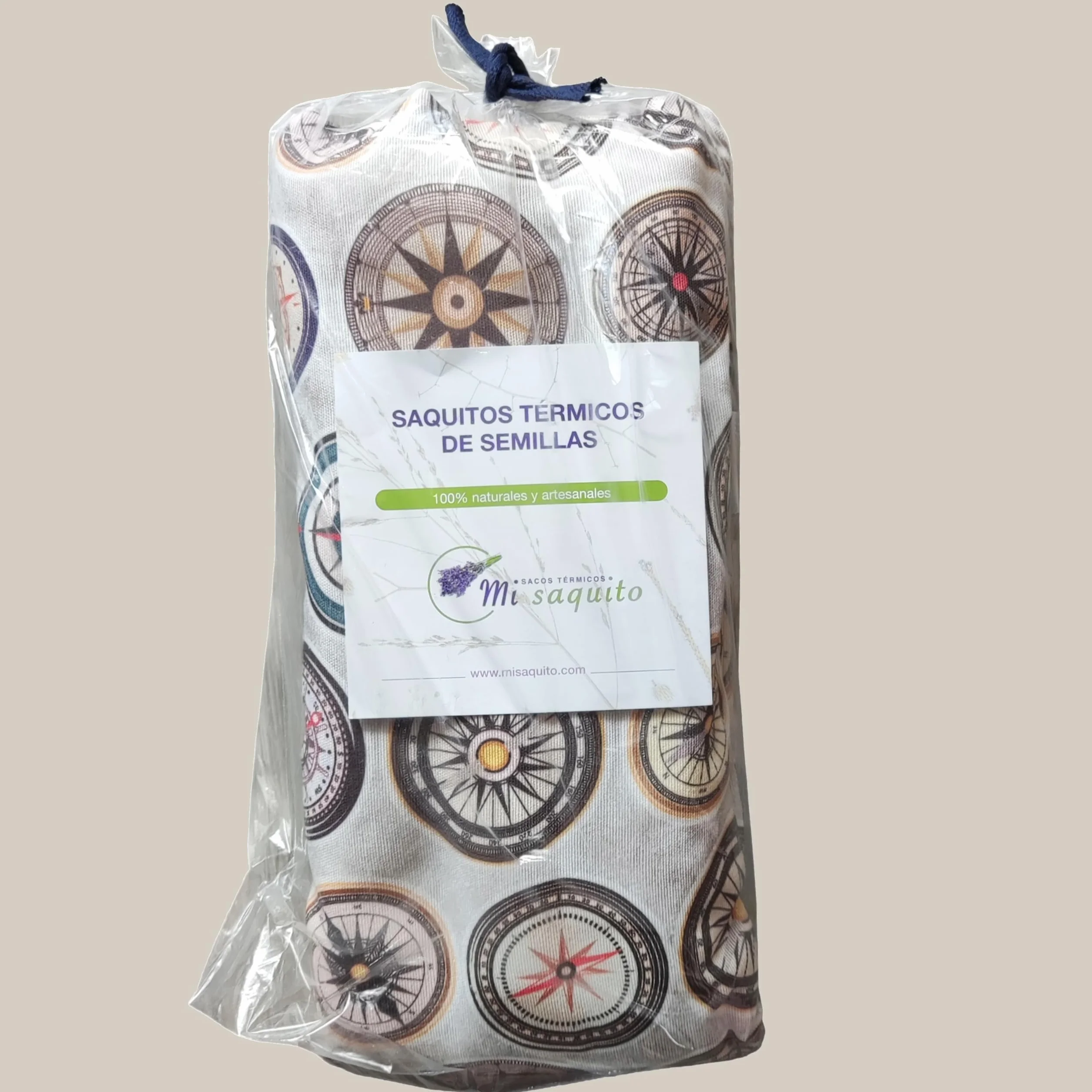 Sac à graines pour micro-ondes avec housse thermique amovible 57 x 14 cm