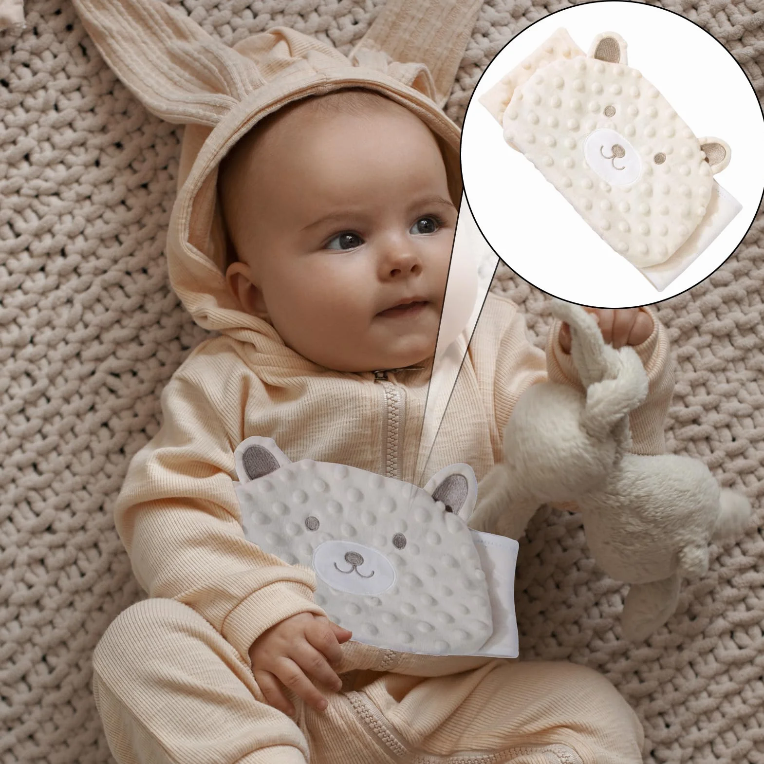Bouillotte Bébé Anti Colique Ceinture Chauffante Sèche Nourrisson Pierres Haricots Rouges