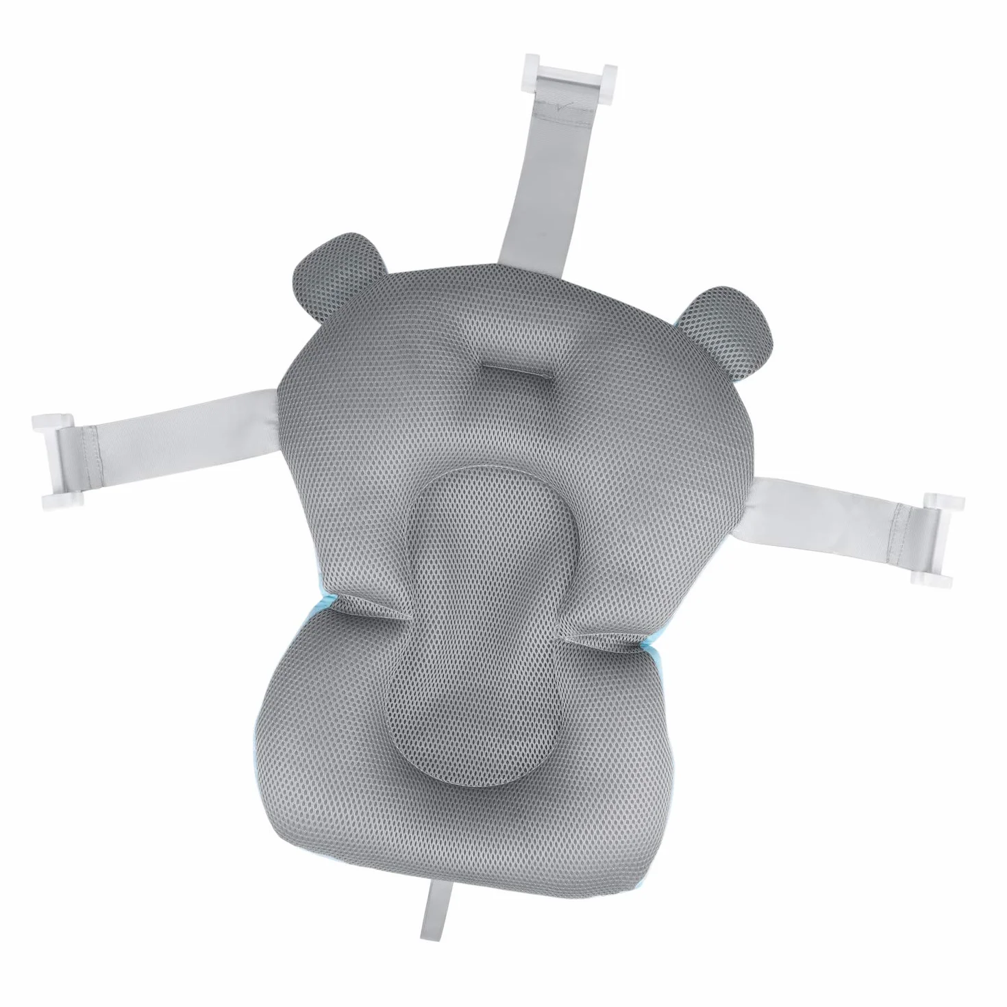 Tapis de Bain Antidérapant Bébé Nouveau-né 0-12 Mois Pliable Coussin de Baignoire