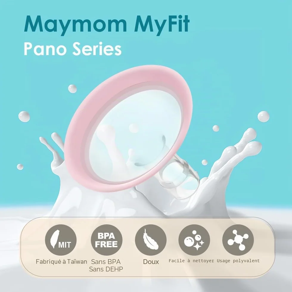 Maymom MyFit Pano 14 mm boucliers compatibles Medela PersonalFit Freestyle Harmony Maxi Freestyle Flex lot de 2