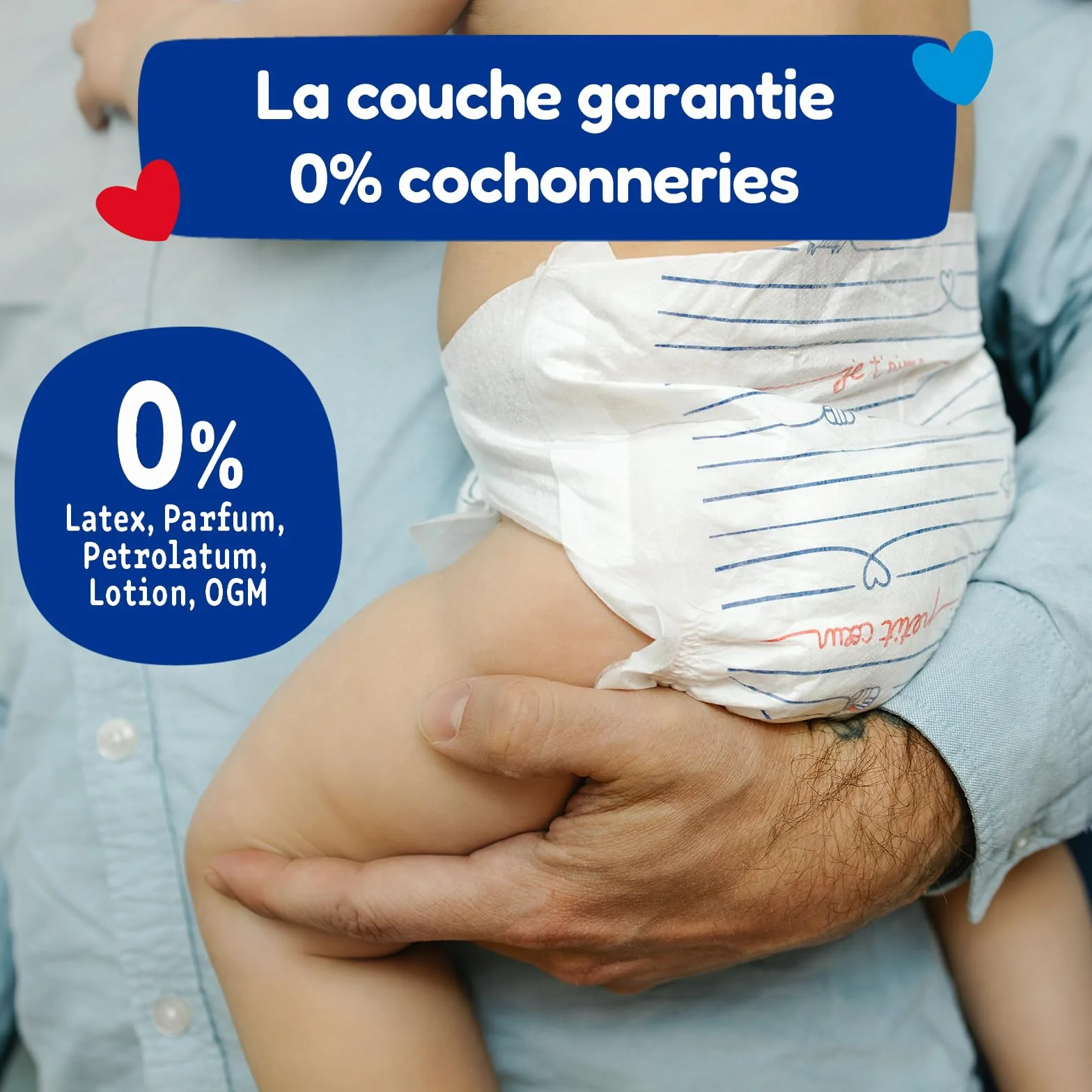 CARRYBOO Couches Taille 4 (7-18kg) 132 Jetables Ultra Absorbantes 12h Anti Fuites Fabriquées en France