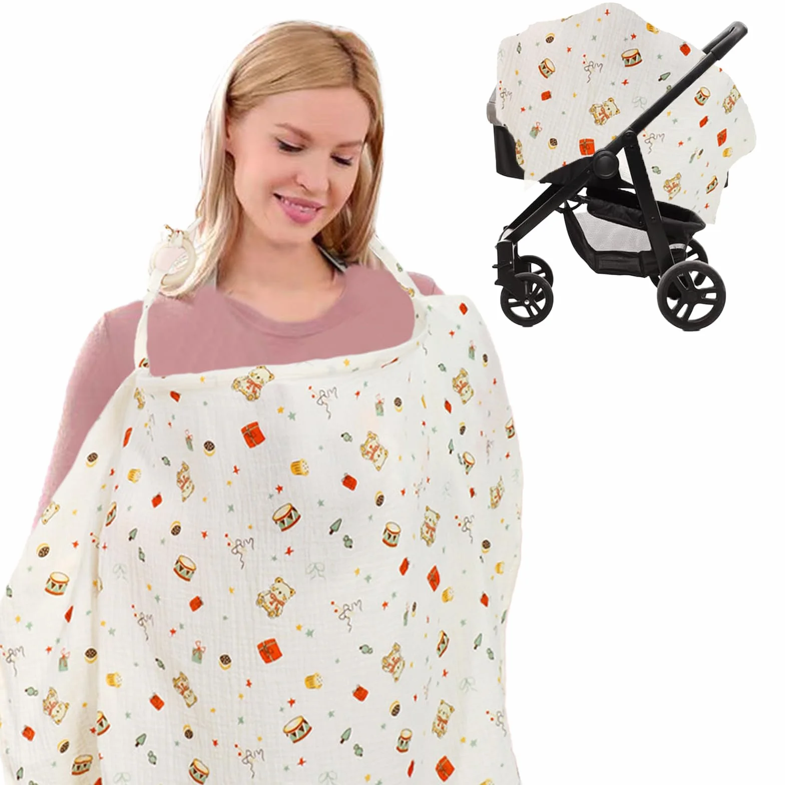 Cache Allaitement Coton Respirant 360° Bébé Bouclier Intimité