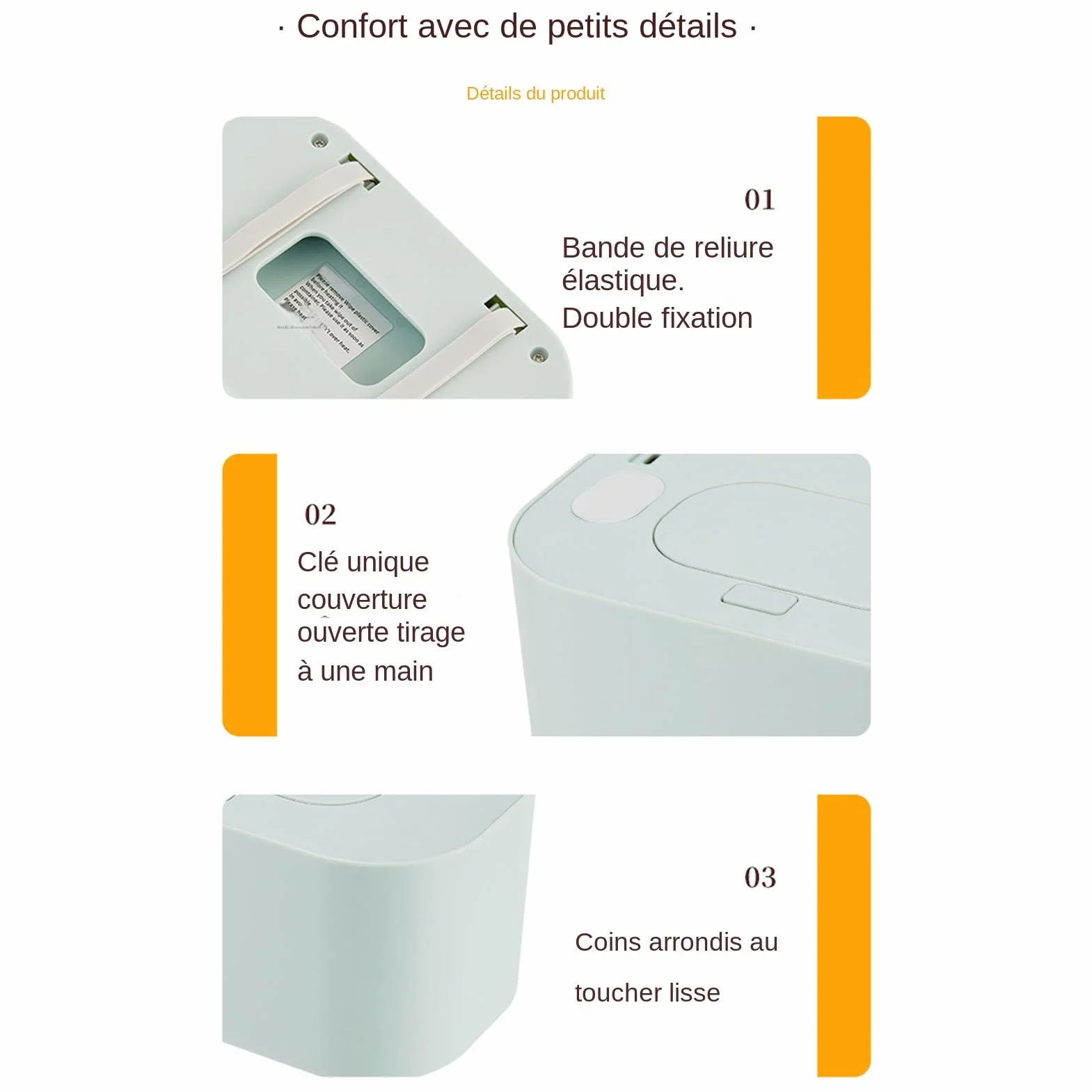 Chauffe-Lingettes Portable, Réchauffeur de Grande Capacité - Distributeur de Lingettes avec Maintien de la Température Constante