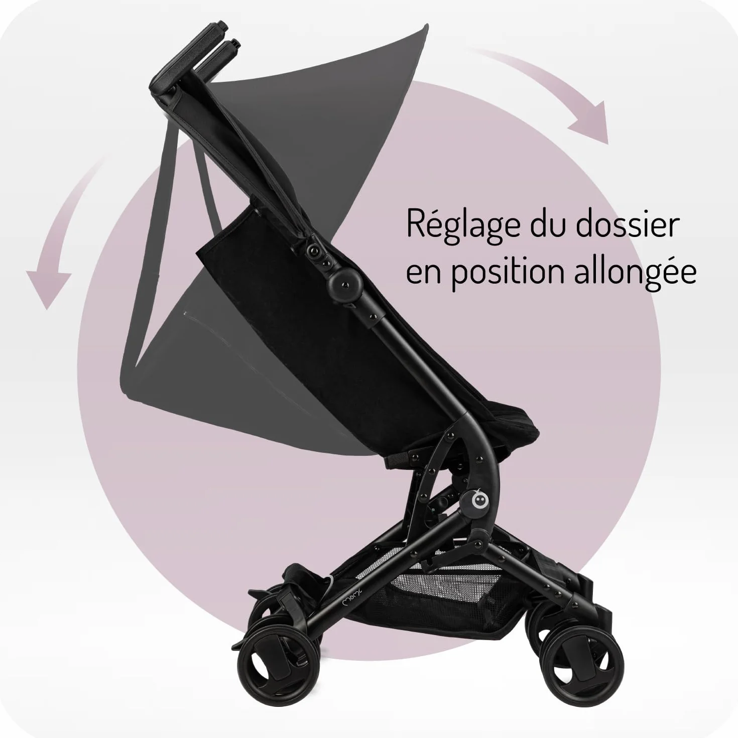 Poussette MoMi GRACE enfant 6 mois 15 kg pliable harnais sécurité 5 points panier courses