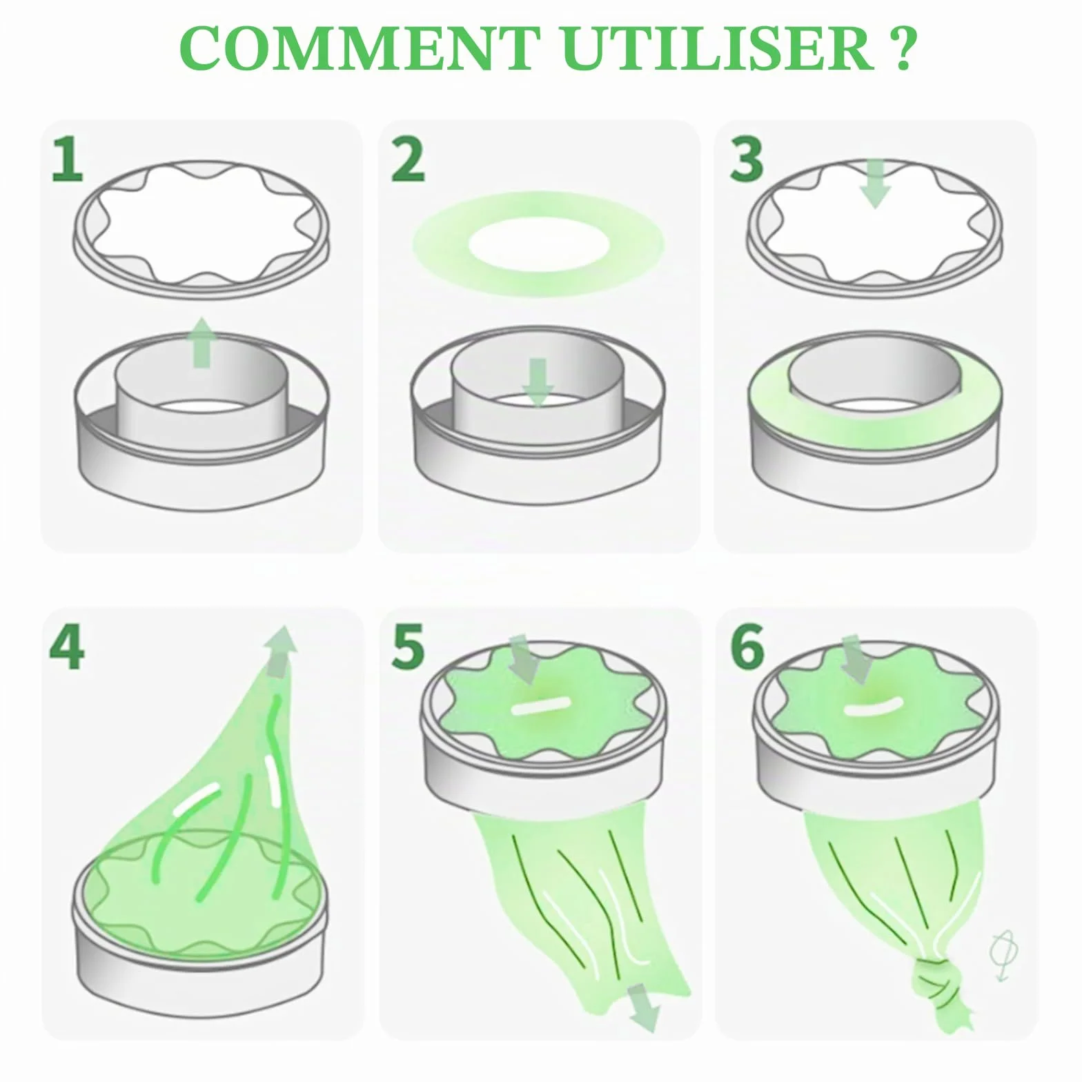 GIBOHOM Lot de 12 Recharge Poubelle à Couches, Antibactérien Anti-odeurs Compatible Tommee Tippee
