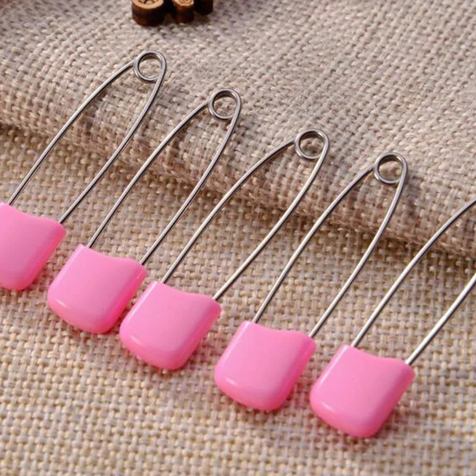 Lot de 6 épingles à couches assorties pour bébé