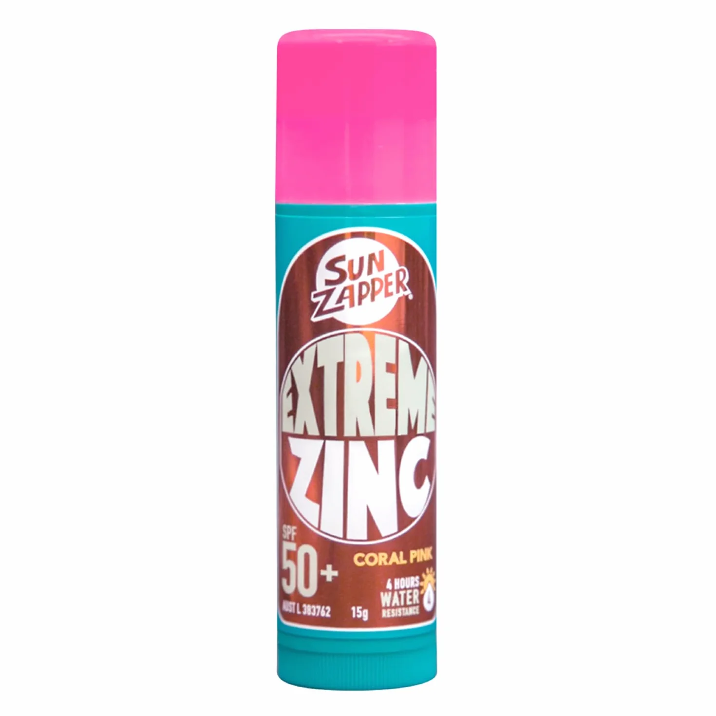 Sun Zapper Zinc Stick SPF50+ Bâton de Protection Solaire Fabriqué en Australie
