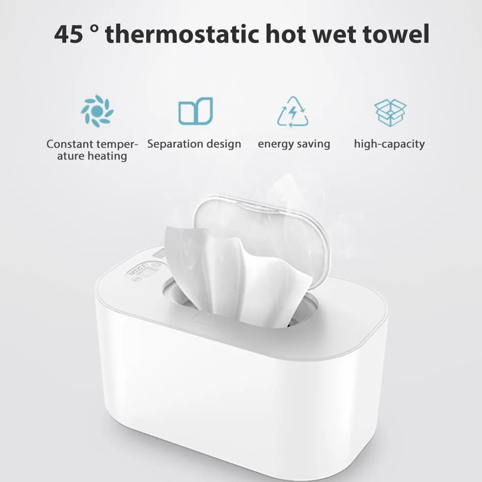 Réchauffeur de lingettes pour bébé Chauffe-Linge Distributeur thermostat température réglable