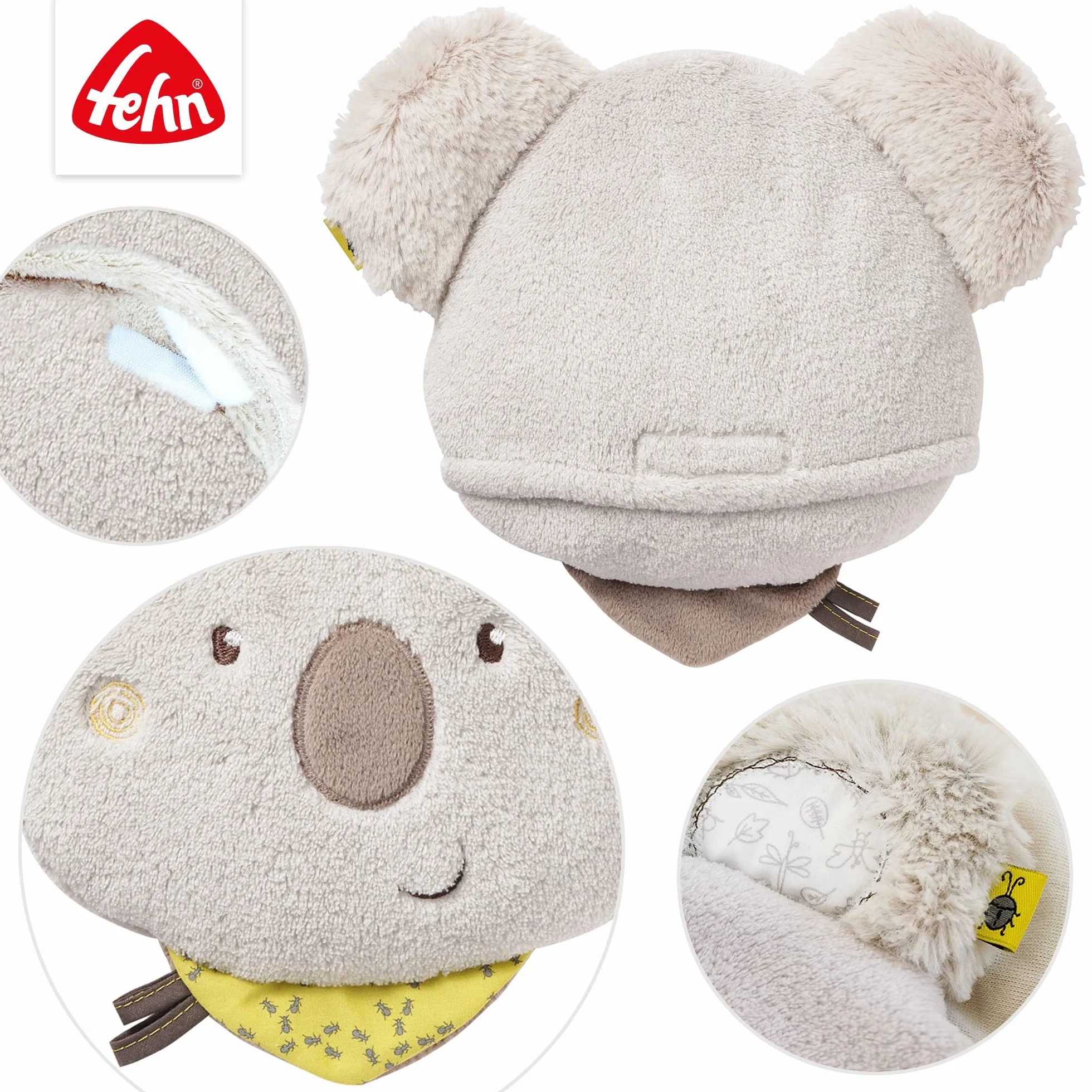 Fehn coussin aux noyaux de cerises koala - Coussin chauffant et rafraîchissant pour bébés et enfants dès la naissance
