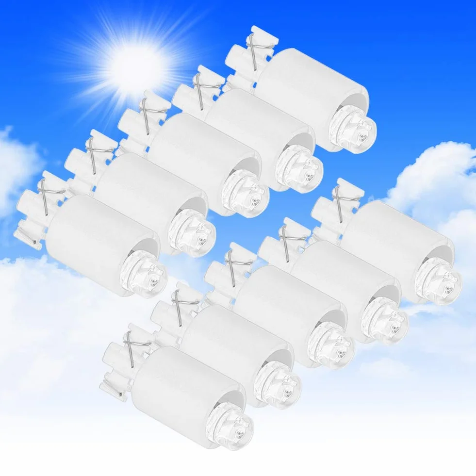 Bouton d'Arcade LED 10PCS, Accessoires de Commutateur de Jeu Vidéo, Résistant à l'Usure, Précision (Blanc)