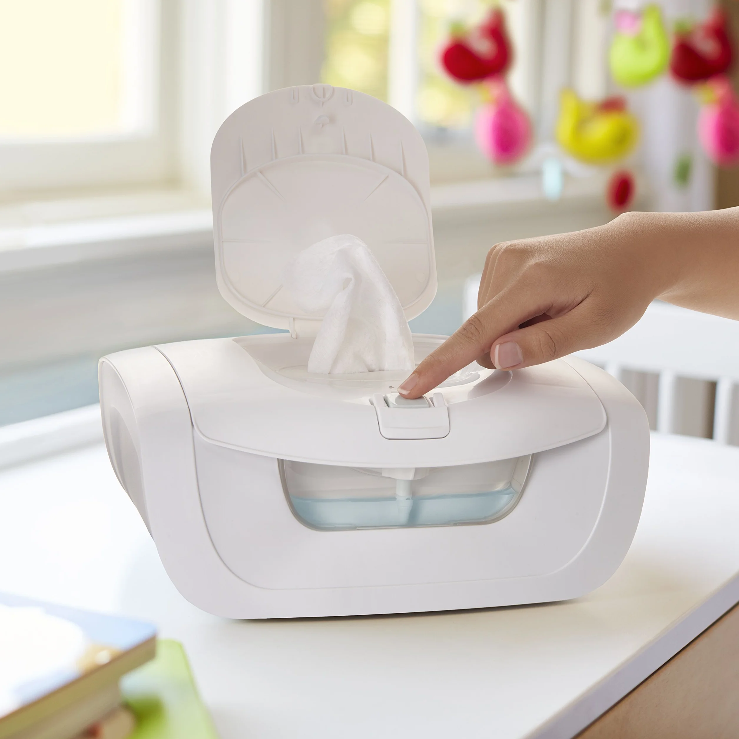 Munchkin Chauffe-lingettes brumisateur blanc