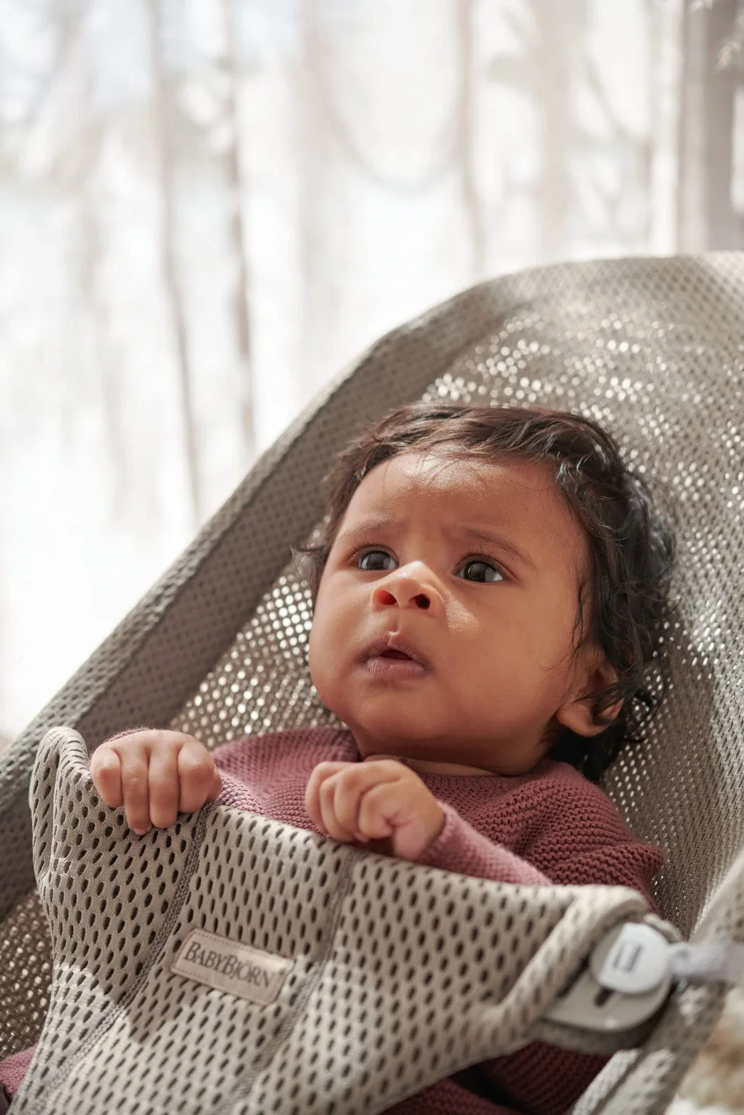 BabyBjörn Transat Bliss Mesh Gris-beige