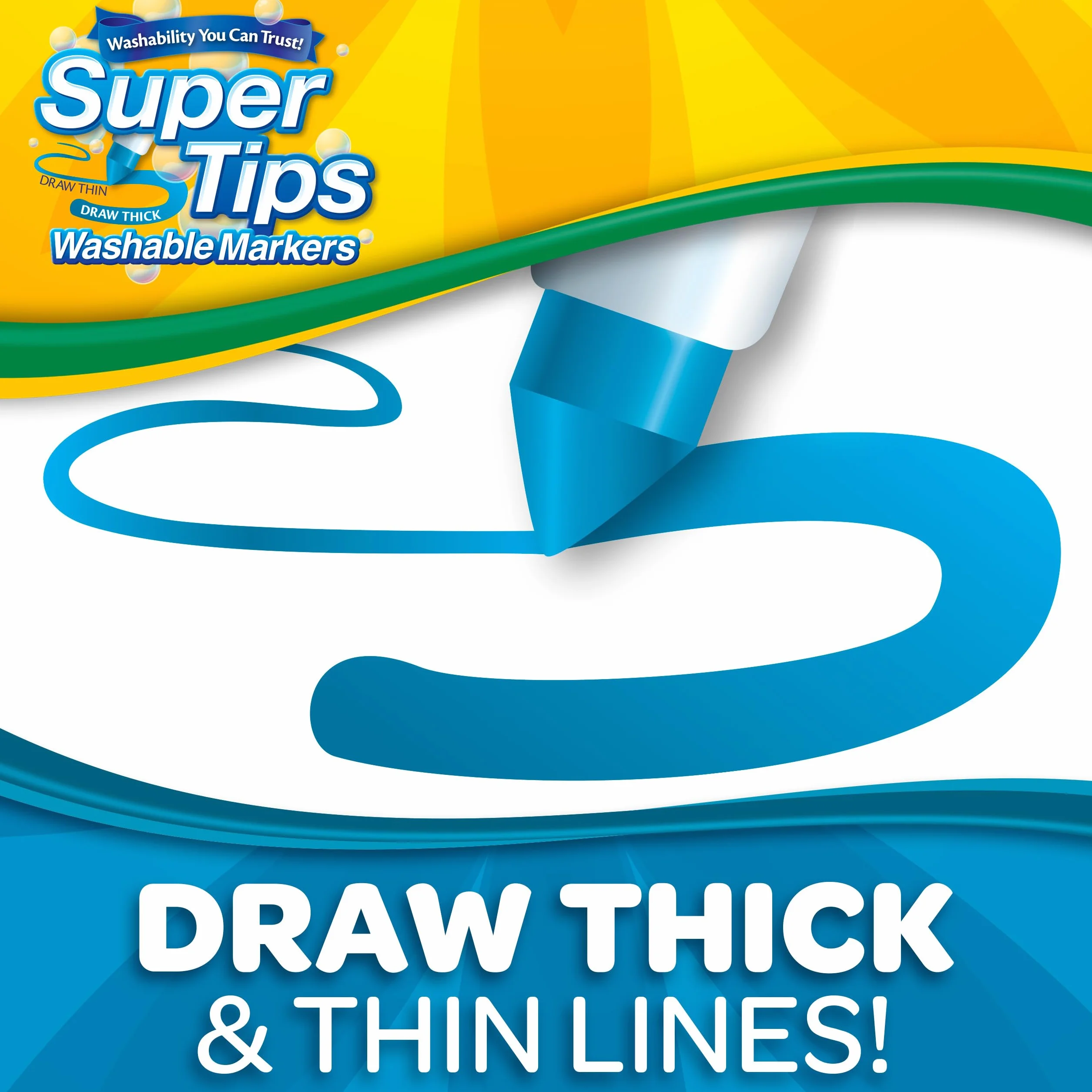 CRAYOLA Super Tips 150 Feutres pour Adultes, 150 Nuances, Pointe Conique, Lavable, pour Coloriage et Lettrage