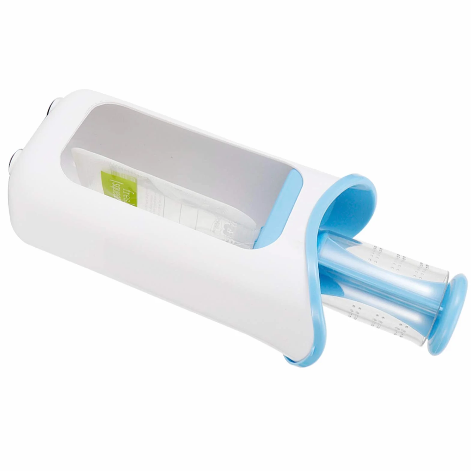 BORDSTRACT Squeeze Station Station De Remplissage De Sachets Avec 10 Sachets Alimentaires Bleu