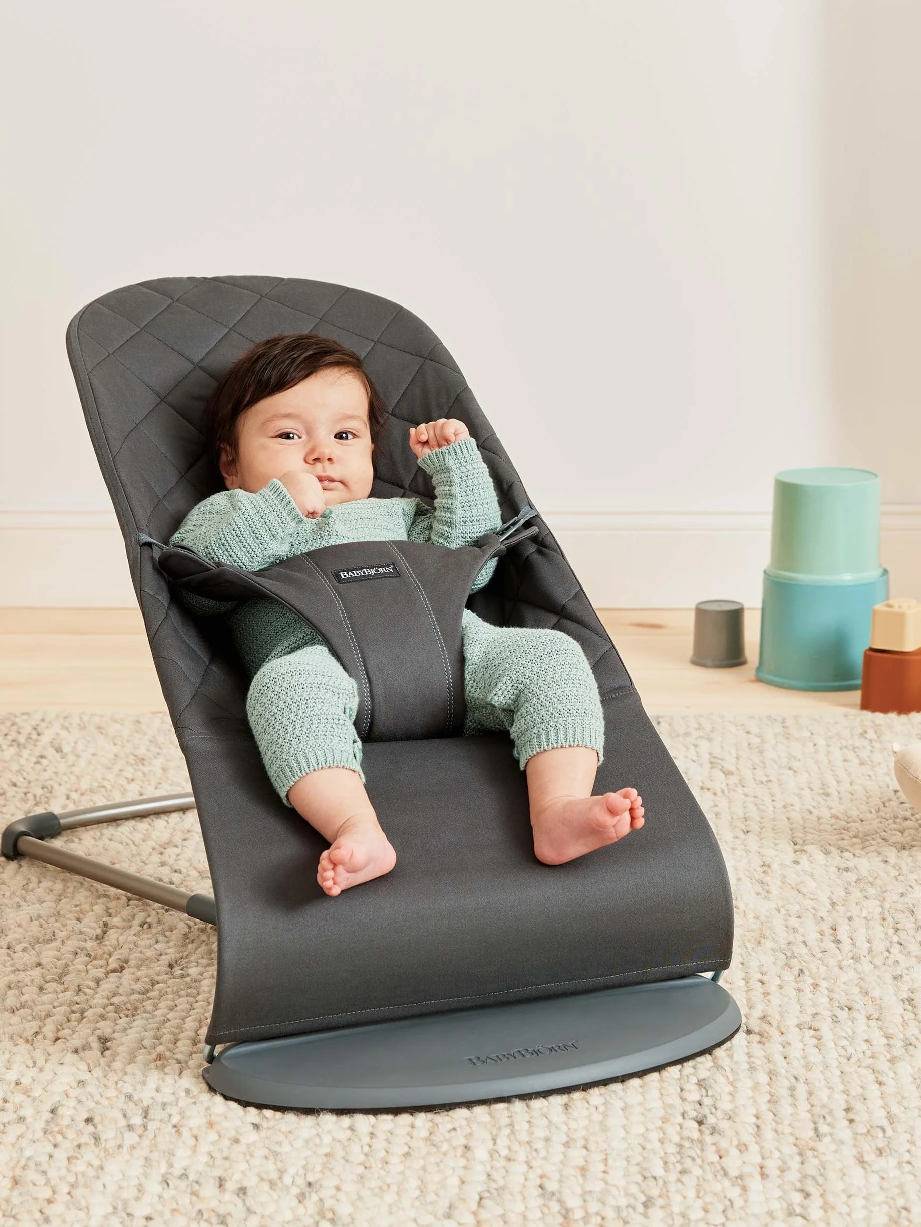 BabyBjörn Transat Bliss Tissé Matelassage classique Anthracite
