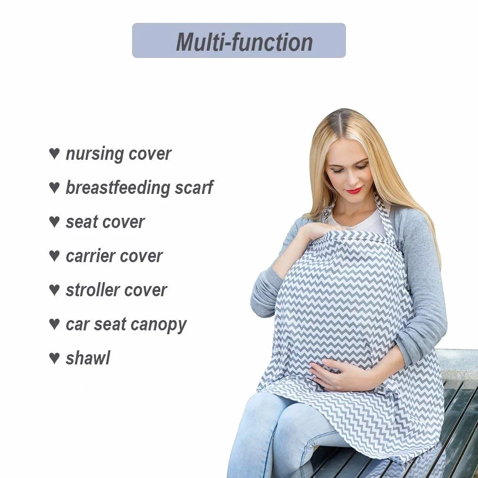 Couverture d'Allaitement Écharpe, Coton, Protection Totale 360°