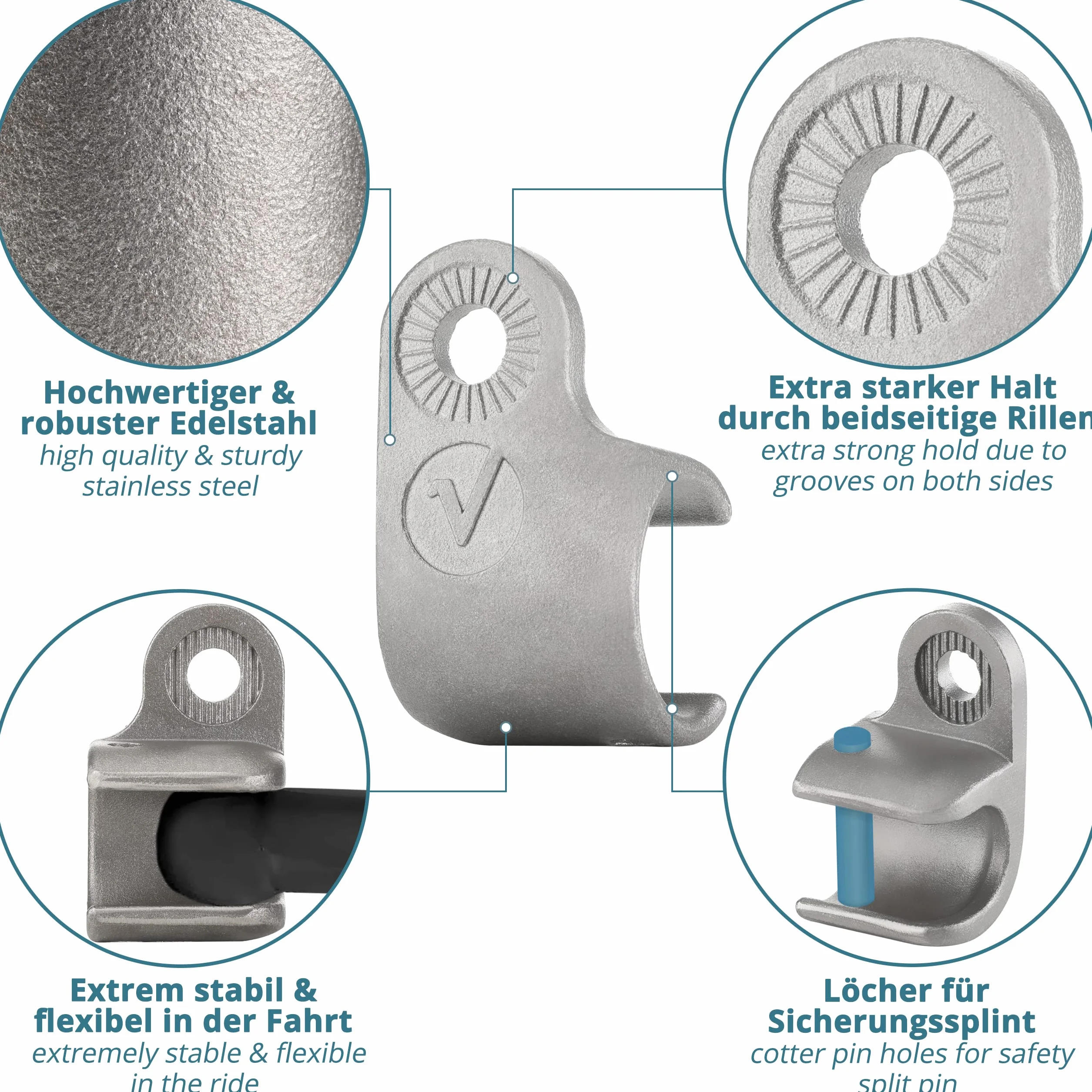 Thule Chariot Coaster adaptateur embrayage remorque vélo argent noir outil multifonction