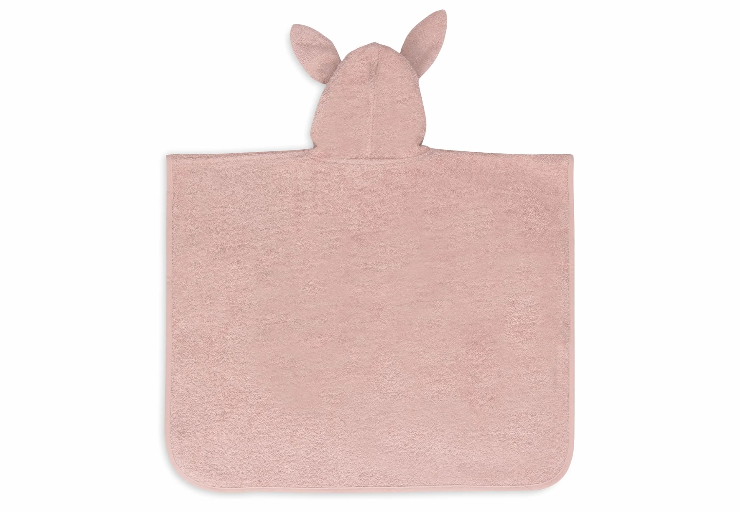 Jollein Poncho de bain enfant 1-4 ans Terry rose sauvage 100% coton Oeko-Tex capuche oreilles